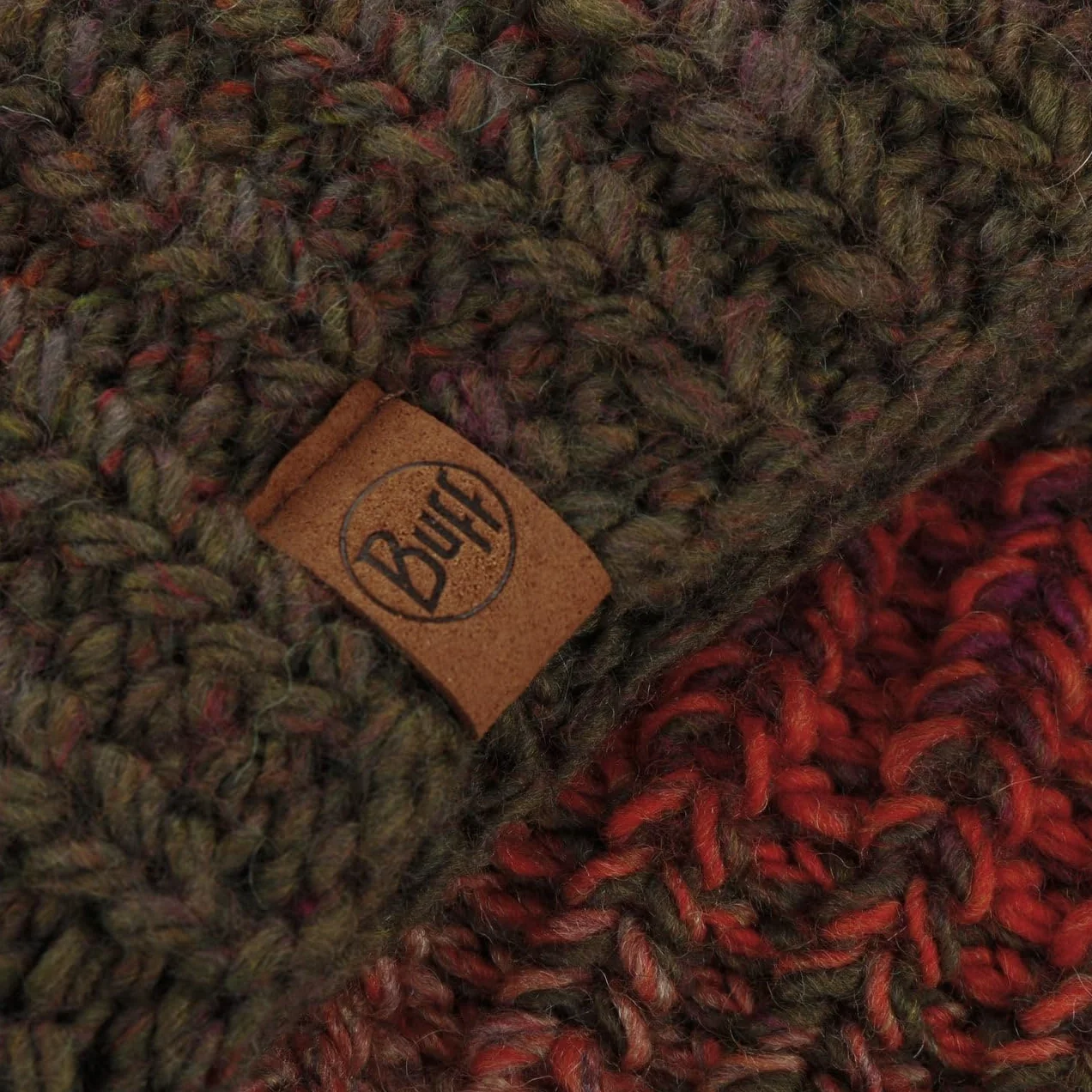 BUFF Komin na Zime Knitted & Fleece MultiKobiety - Made in Spain szalik Z podszewką Zima jesień-zima