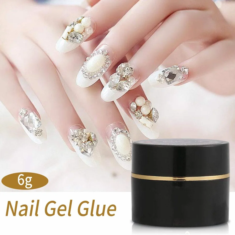 Żel UV Builder, Bling Nail Tools Akcesoria Rhinestone Dekoracje Gruby klej Profesjonalne Rewolucyjne dla Art Manicure Porady Nails Builder Modeling Transparent