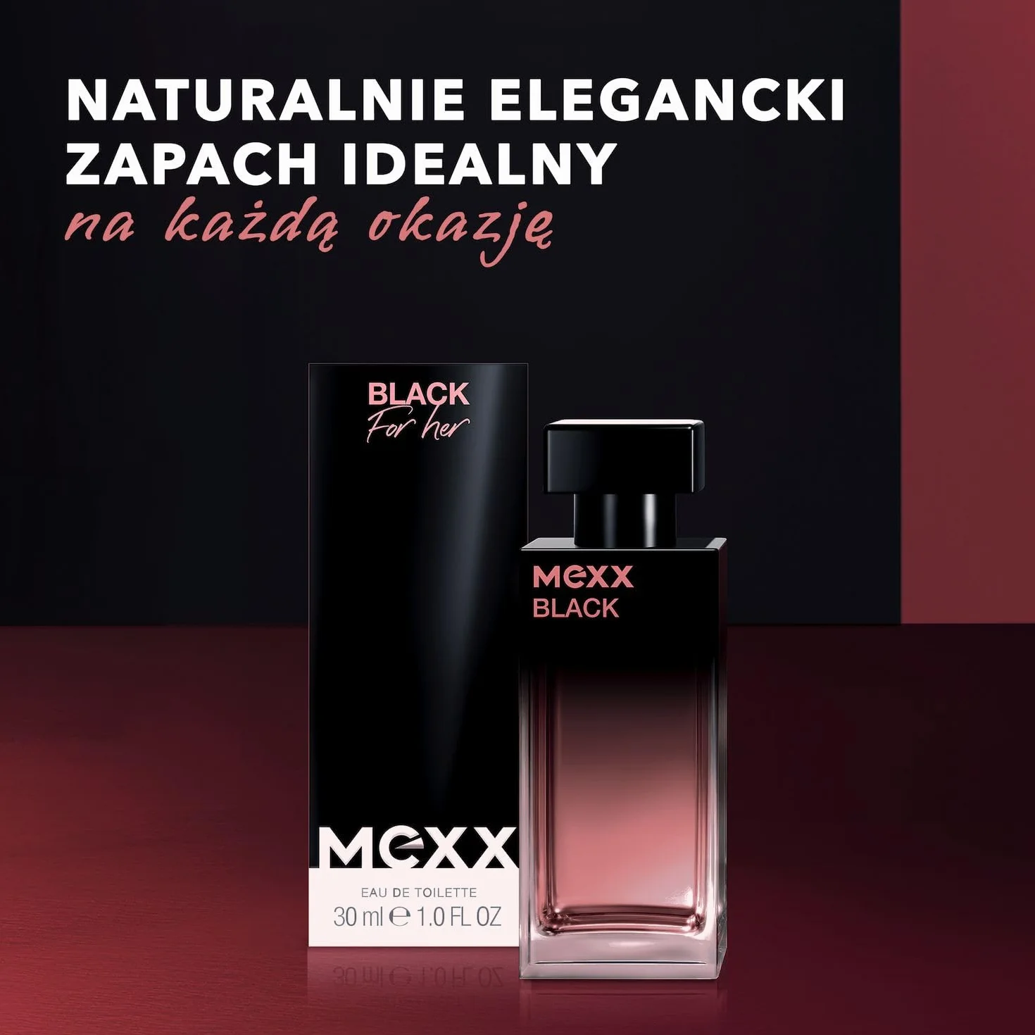 Mexx Black Woda Toaletowa dla Kobiet, o Kwiatowo-Owocowym Zapachu, 30 ml