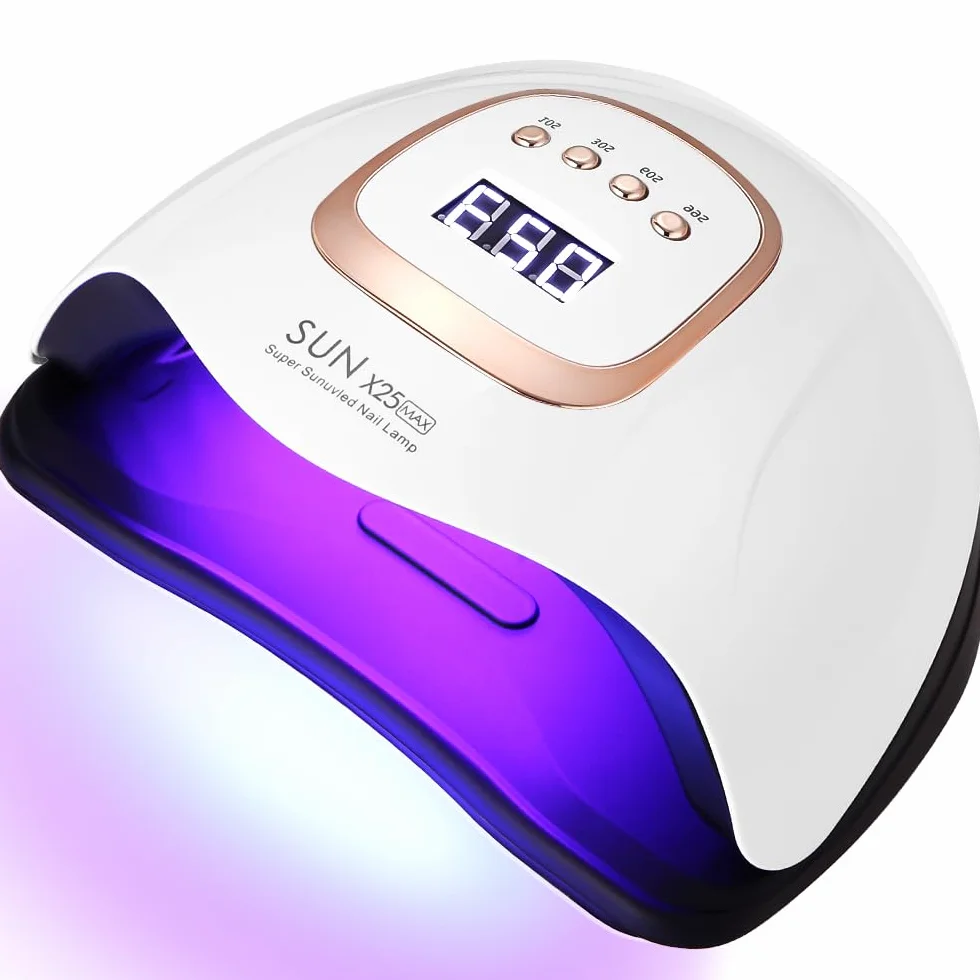 Lampa UV LED, 380 W, profesjonalna lampa LED 81 kulek, półtrwała szybka pielęgnacja pedicure do wszystkich lakierów do paznokci, automatyczny czujnik manicure w domu i salonie