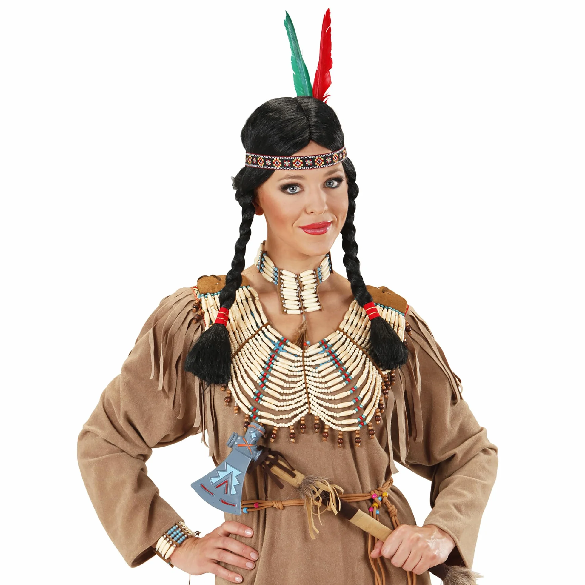 W WIDMANN MILANO Party Fashion - Obroża indiańska, biżuteria, łańcuszek, akcesoria kostiumowe, akcesoria, dziki zachód, impreza tematyczna, karnawał