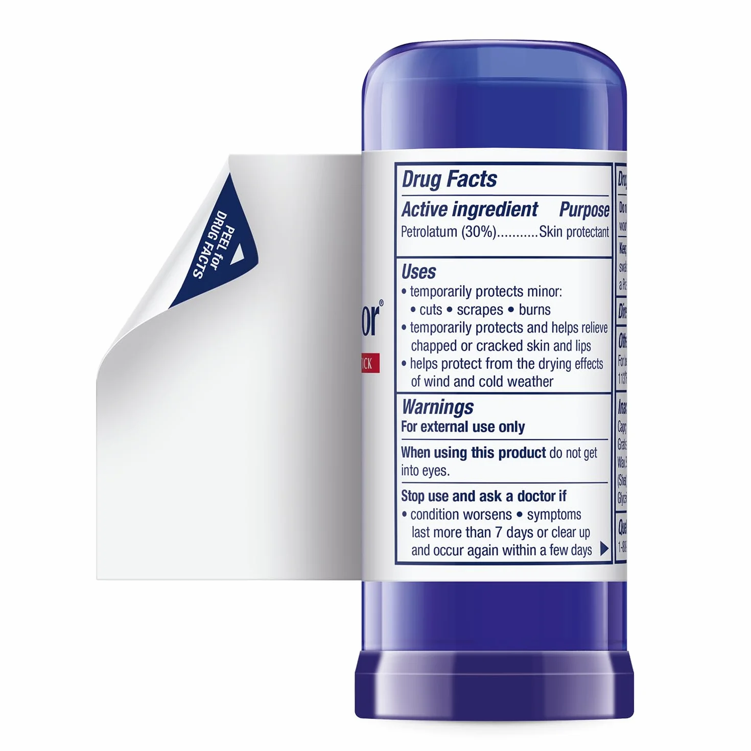 Aquaphor Balm leczniczy w sztyfcie, ochrona skóry z olejkiem z awokado i masłem shea, 0,65 oz
