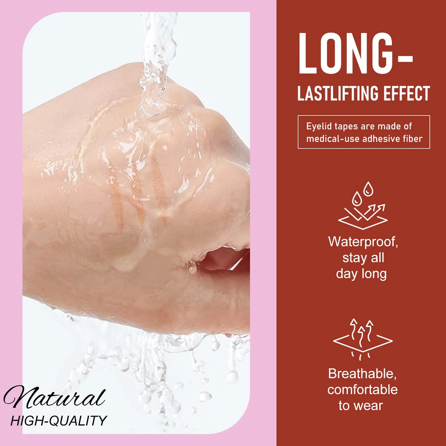 Niewidoczne wstążki powiek,Podwójne naklejki powieki, powieki instant lifting Double Eyelid Tape,Eyelid Styling Cream,480 sztuk