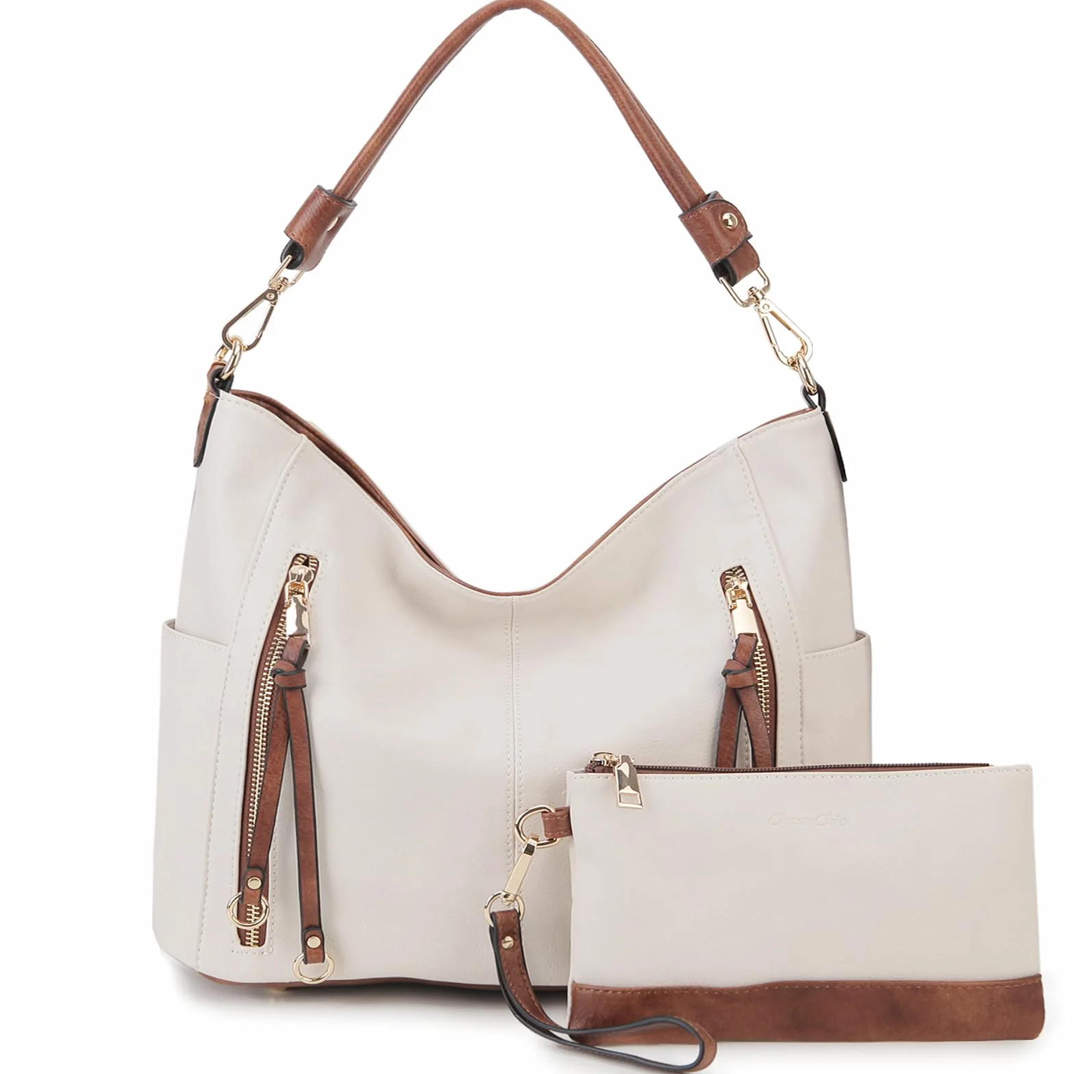 Chase Chic Torba hobo dla kobiet, torebka damska z poliuretanu, modna torba crossbody na ramię do pracy, podróży