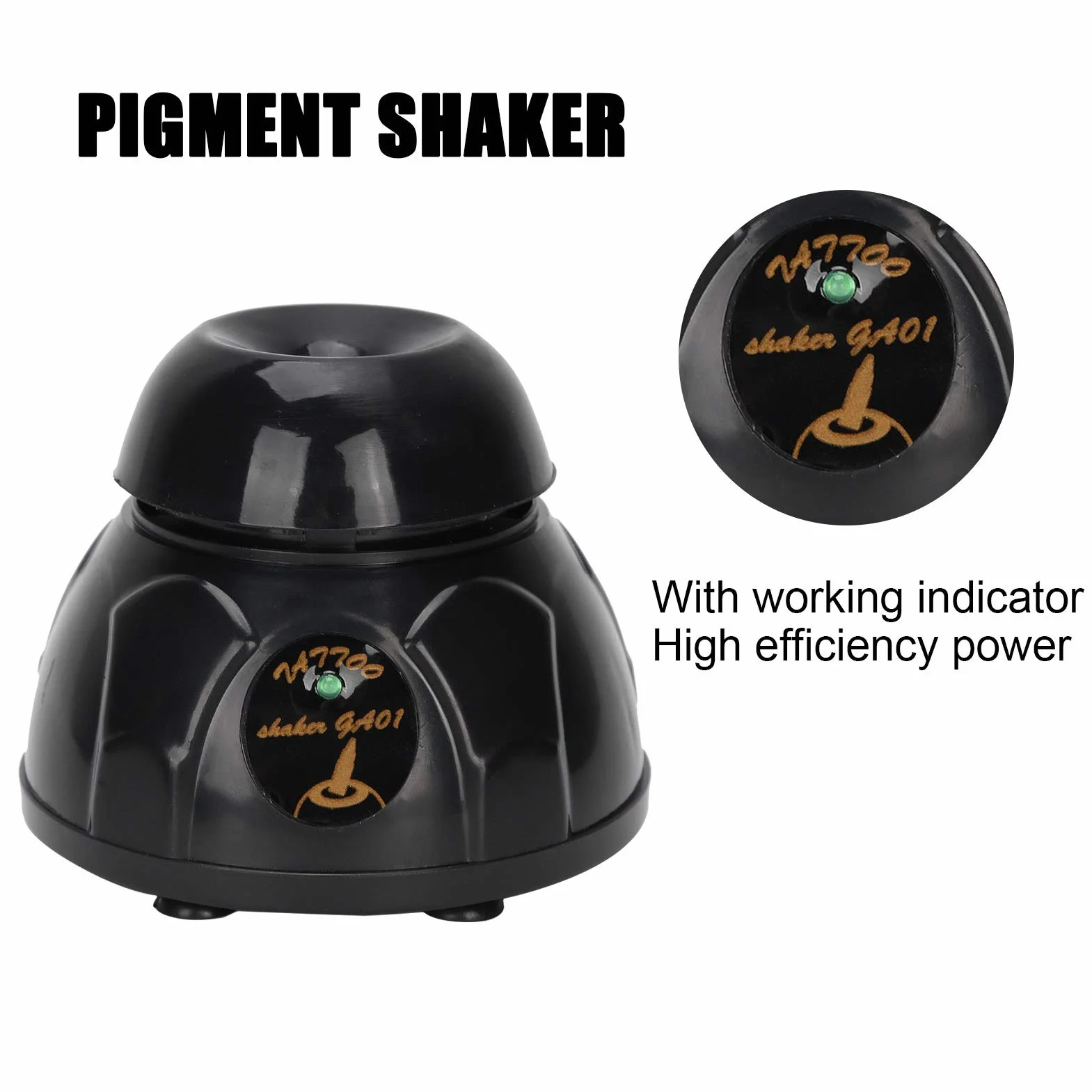 Tattoo Pigment Ink Electric Shaker Stirrer Lakier do paznokci Żel UV Vortexer Mixer Czarny