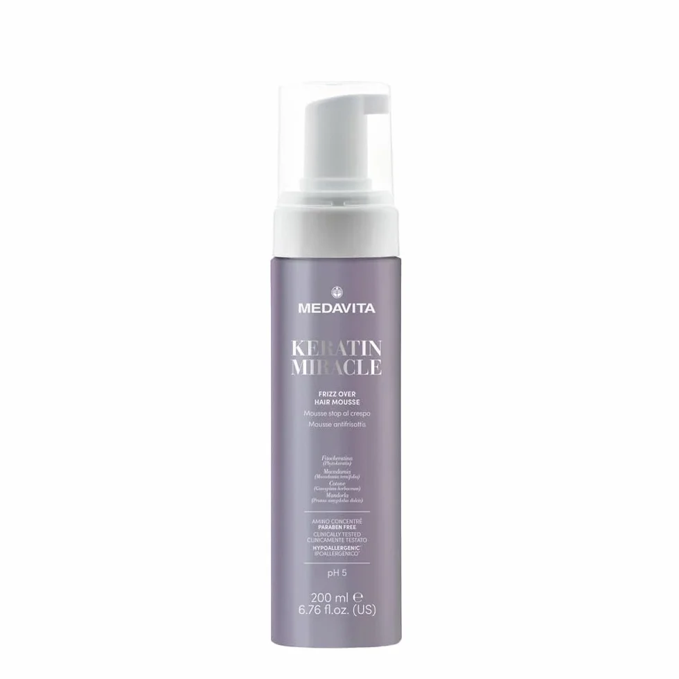 Medavita Lunghezze Keratin Miracle Frizz Over Hair Mousse 200 ml – mus przeciw puszeniu się włosów