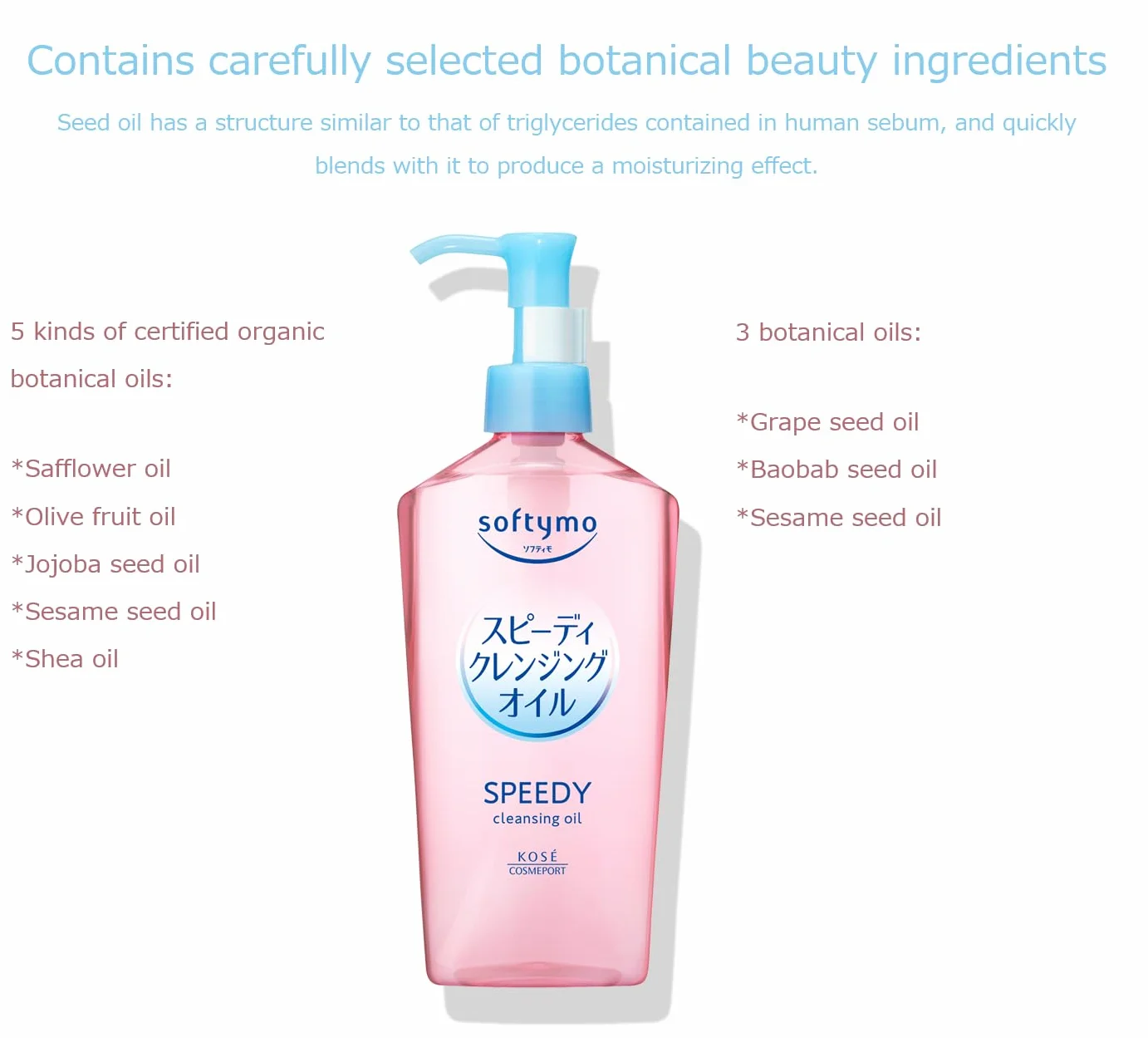 Kose Cosmeport Softymo Speedy Make-up Cleansing Oil 230ml Zestaw 2 szt