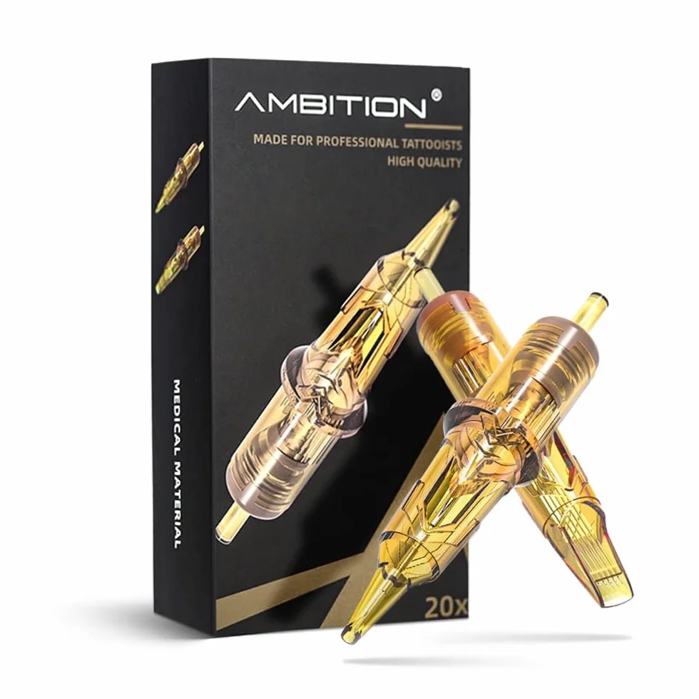 Ambition Glory Wkłady do Tatuażu #10 Bugpin 1RL Igły Jednorazowe 20 szt. 0,3mm Round Liner do Maszyn Rotacyjnych