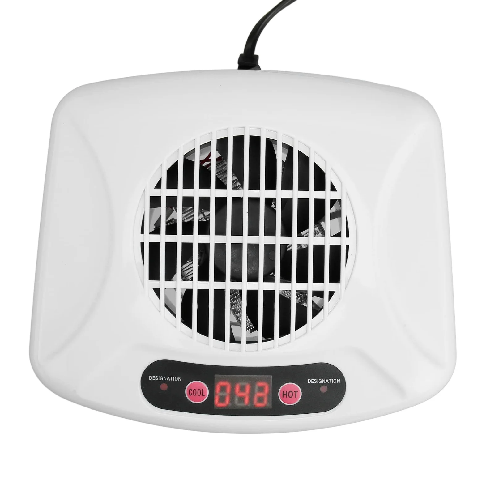 Suszarka do Paznokci na Powietrze do Obu Rąk i Stóp 300w Air Nail Fan Suszarka Nadmuchowa do Zwykłego Lakieru do Paznokci z Gorącym i Chłodnym, Automatycznym Użyciem