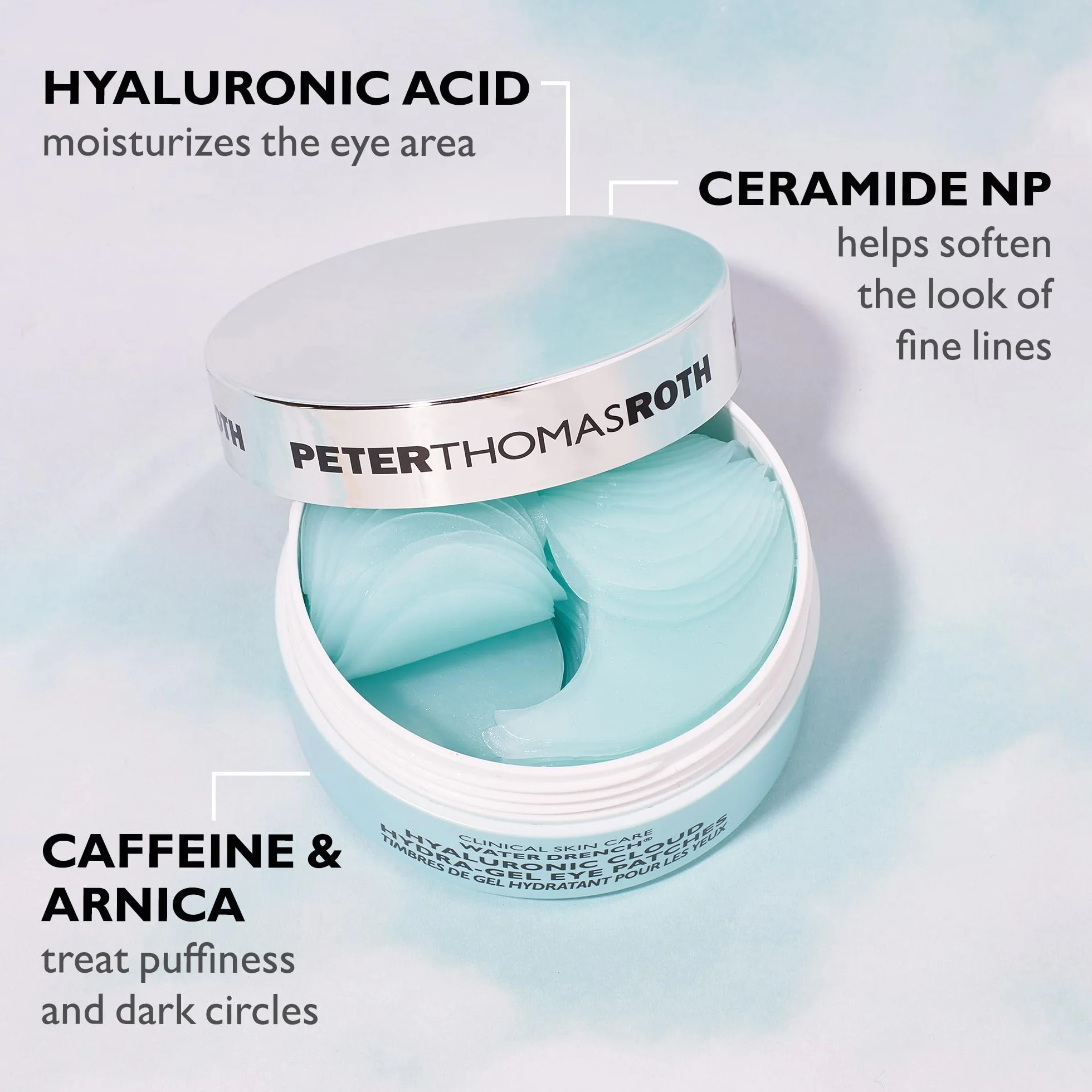 Peter Thomas Roth Water Drench Hyaluron Cloud Hydra-Gel Eye Patches 180 g