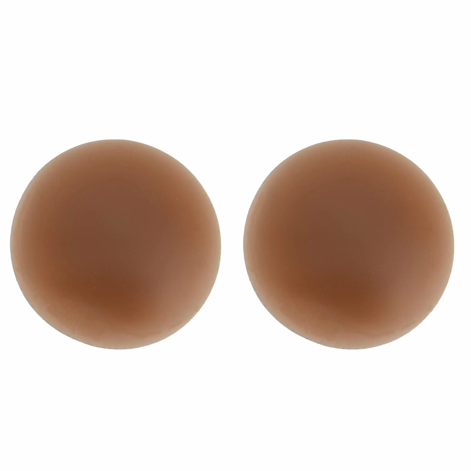 Qcwwy Silikonowe Samoprzylepne Paszteciki, Specjalnie Zaprojektowane Dla Kobiet, Brązowy, L = 10 cm (Nude)