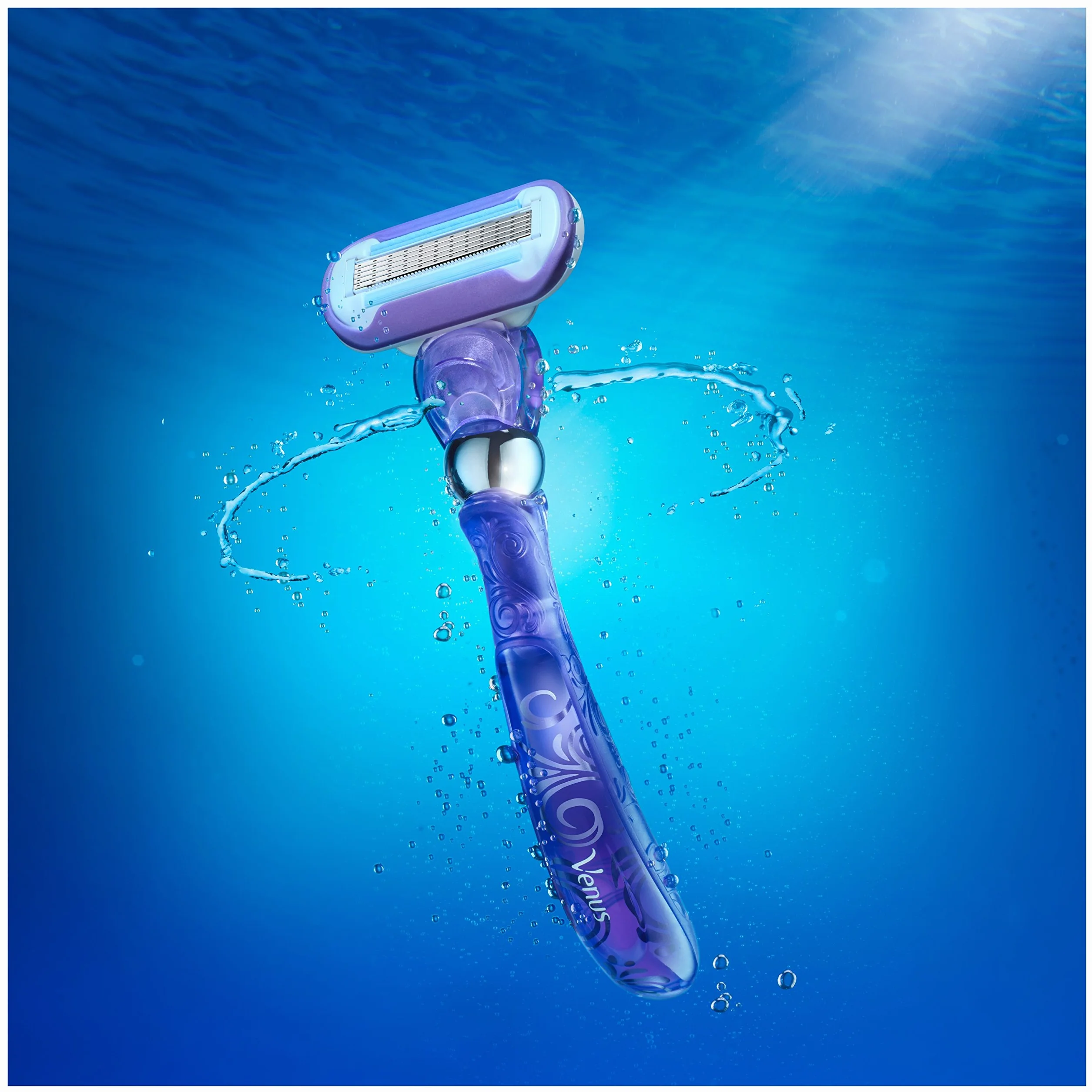 Gillette Venus Extra Smooth Swirl ostrza do golenia damskie z paskami nawilżającymi dla ochrony skóry, 3 ostrza zapasowe