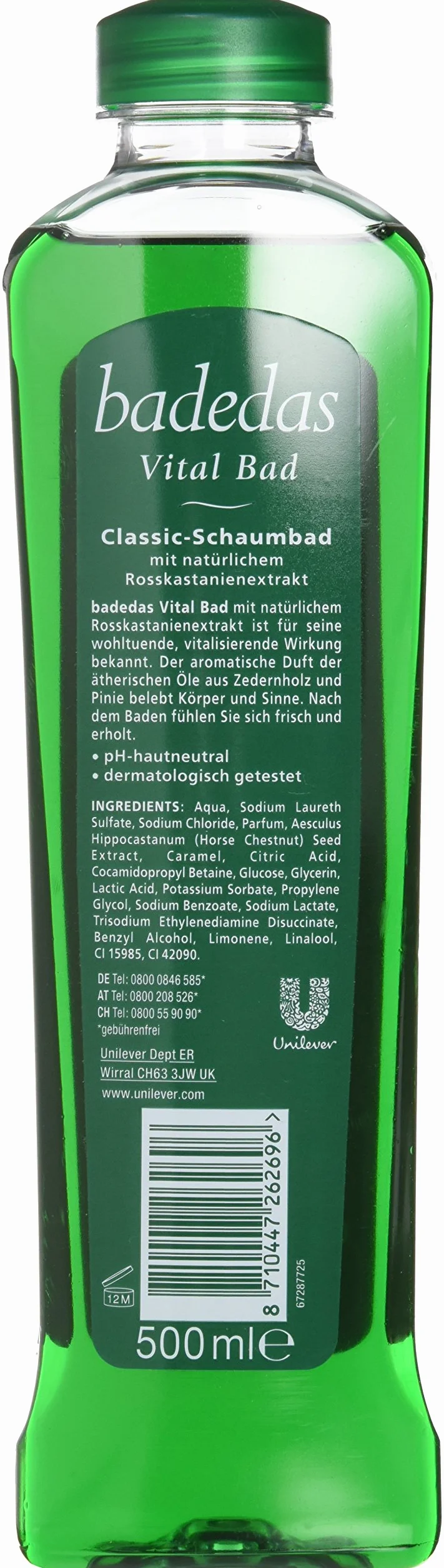 Badedas Vital Bad Classic dodatek do kąpieli, 3 sztuki w opakowaniu (3 x 500 ml)