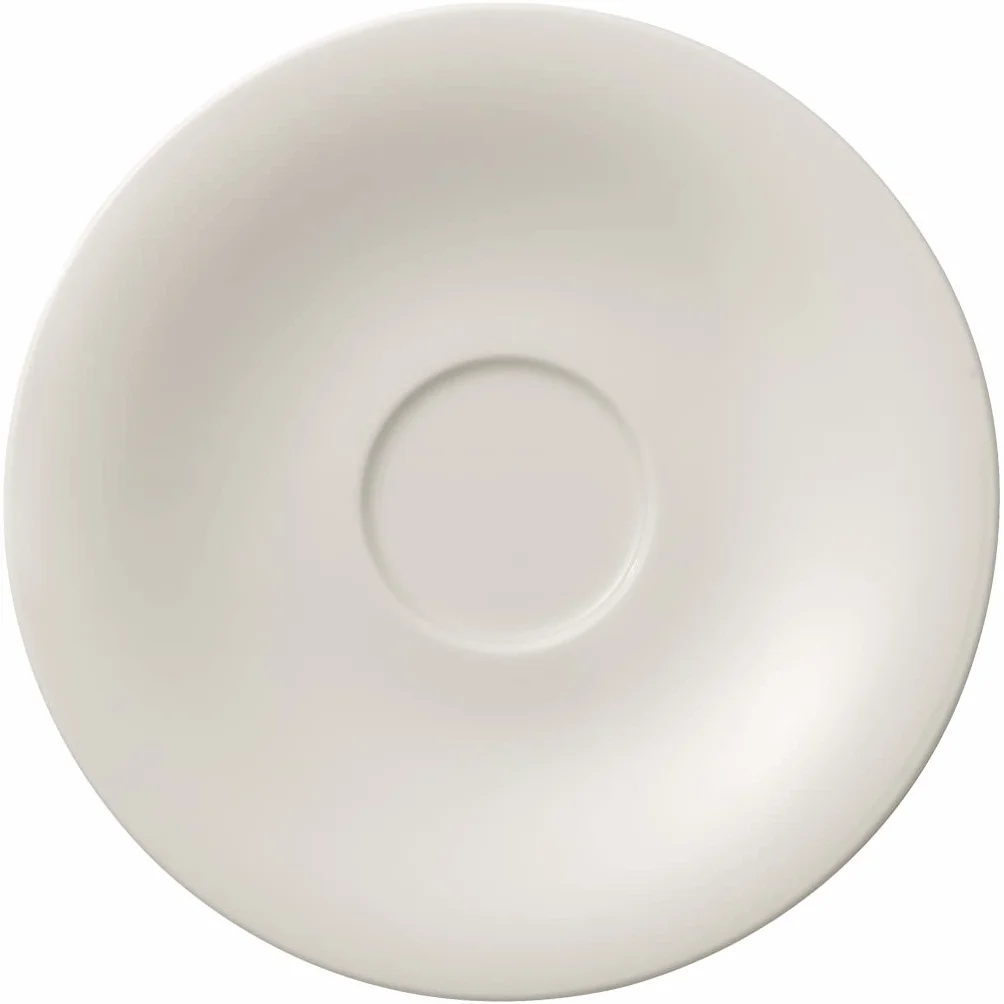 Villeroy und Boch New Cottage Basic spodek do herbaty, naczynia z wysokiej jakości porcelany premium w kolorze białym, 16 cm spodek do kawy, 16 x 16 x 2 cm