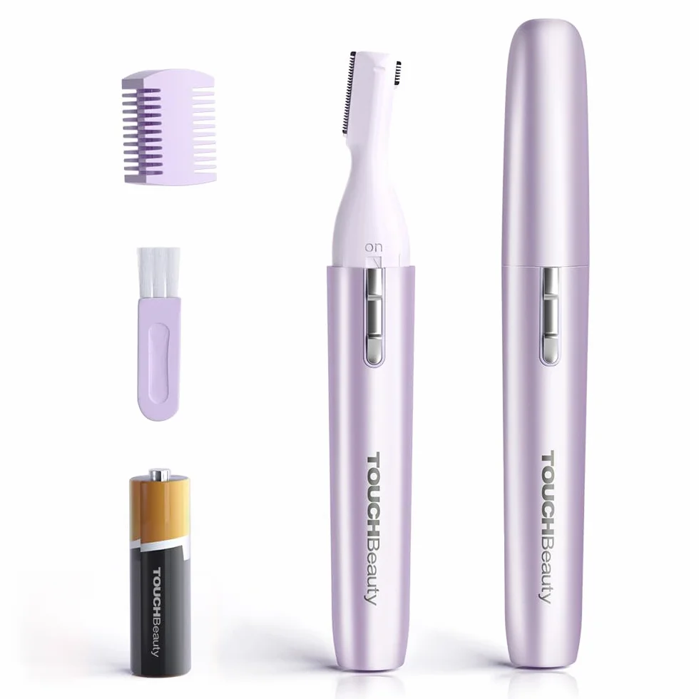 TOUCHBeauty AG-1658Z trymer korekcyjny do ciała i twarzy, wodoodporny, precyzyjny trymer do usuwania włosów z brwi, nosa, uszu, owłosienia twarzy AG-1658Z (fioletowy)