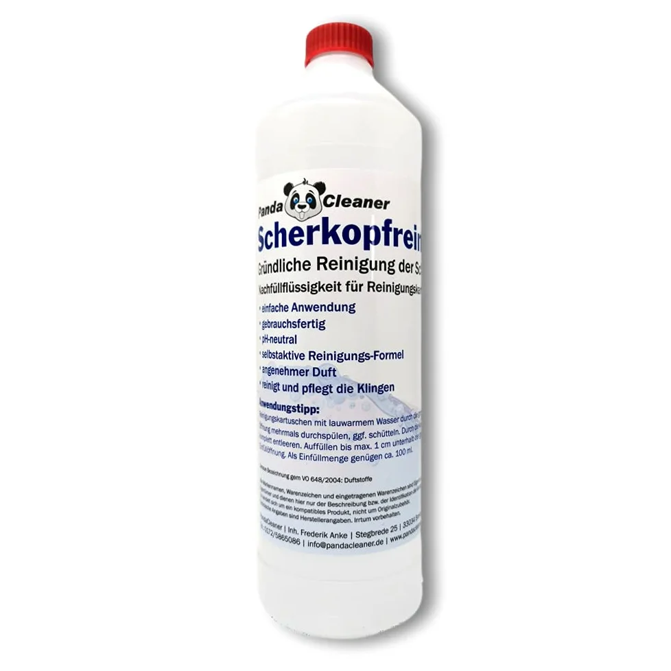 PandaCleaner płyn do czyszczenia głowic golących 1000ml do wkładów Braun CCR