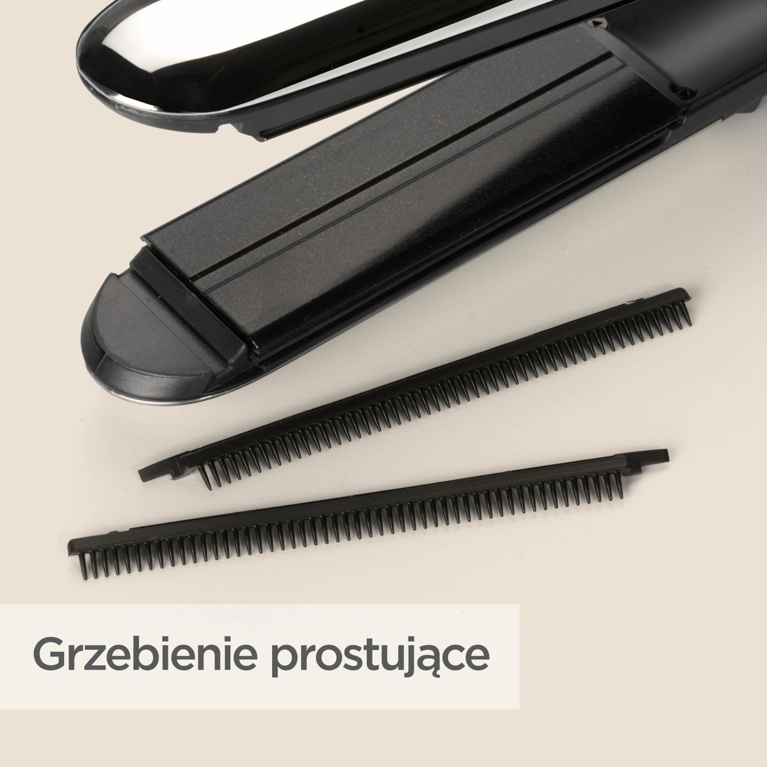 BaByliss Steam Shine – Prostownica Parowa z XL Płytkami Turmalinowo‑Ceramicznymi do Szybkiego i Łatwego Prostowania, Funkcja Jonowa Anti‑Frizz dla Lśniących i Jedwabistych Włosów, ST496E