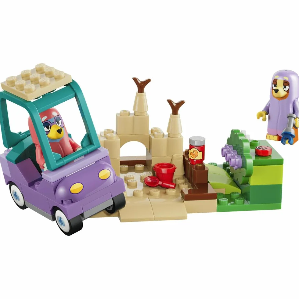 LEGO Blue Babunie z Bingo i Blue, zabawka konstrukcyjna dla dzieci, zestaw z samochodem, ogrodem i postaciami z serialu, pomysł na prezent dla chłopca i dziewczynki od 4 lat 11216