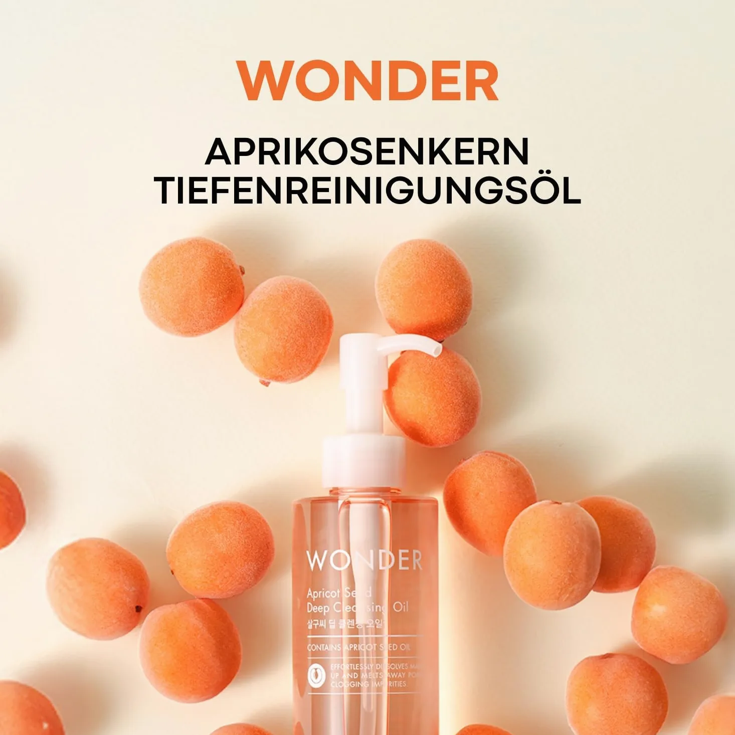 TONYMOLY Wonder olejek do czyszczenia pestek moreli, 190 ml, głębokie oczyszczanie i nawilżanie