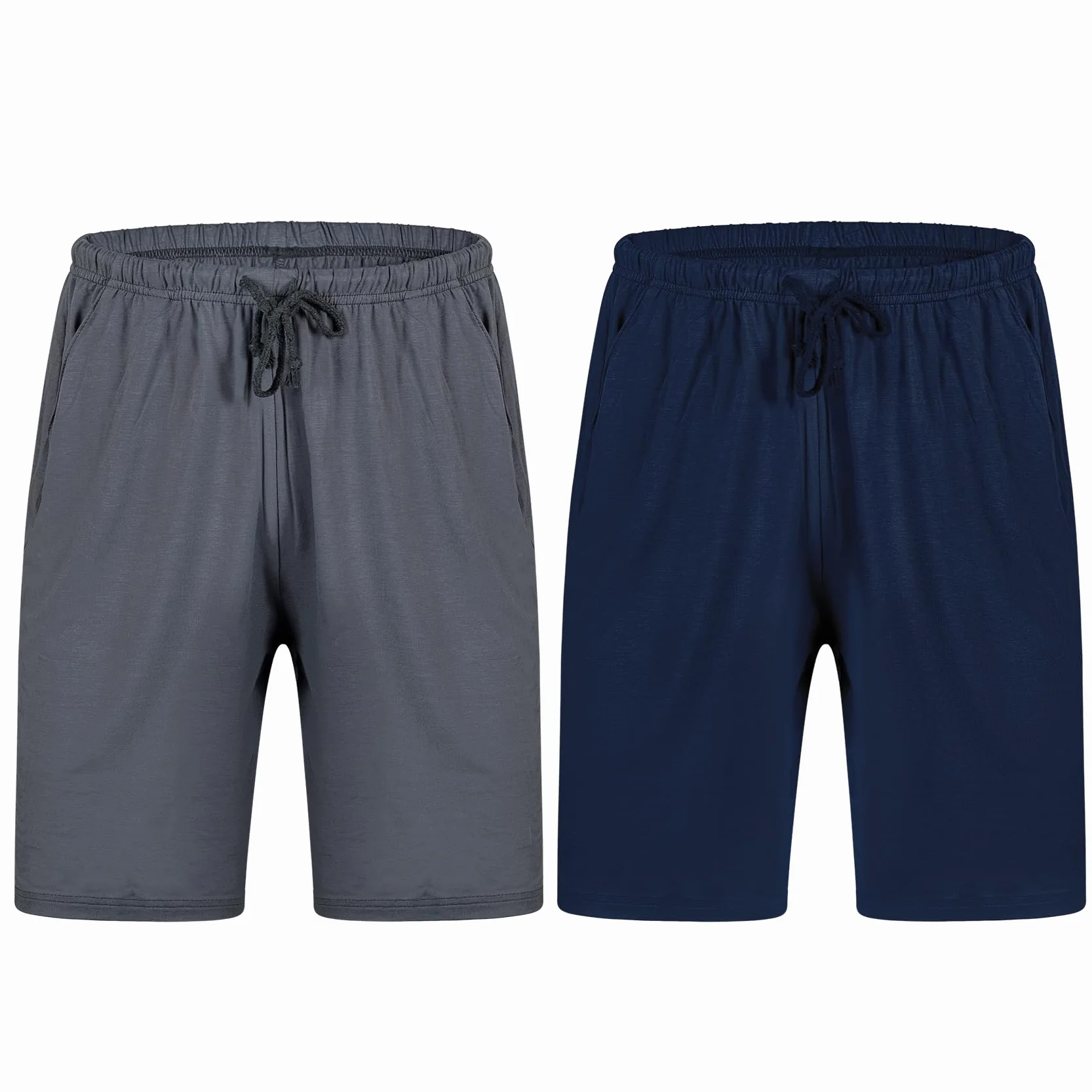 2-pak męskie spodenki piżamowe typu lounge Wear super miękkie wygodne męskie piżama szorty spodnie modal lekkie i oddychające