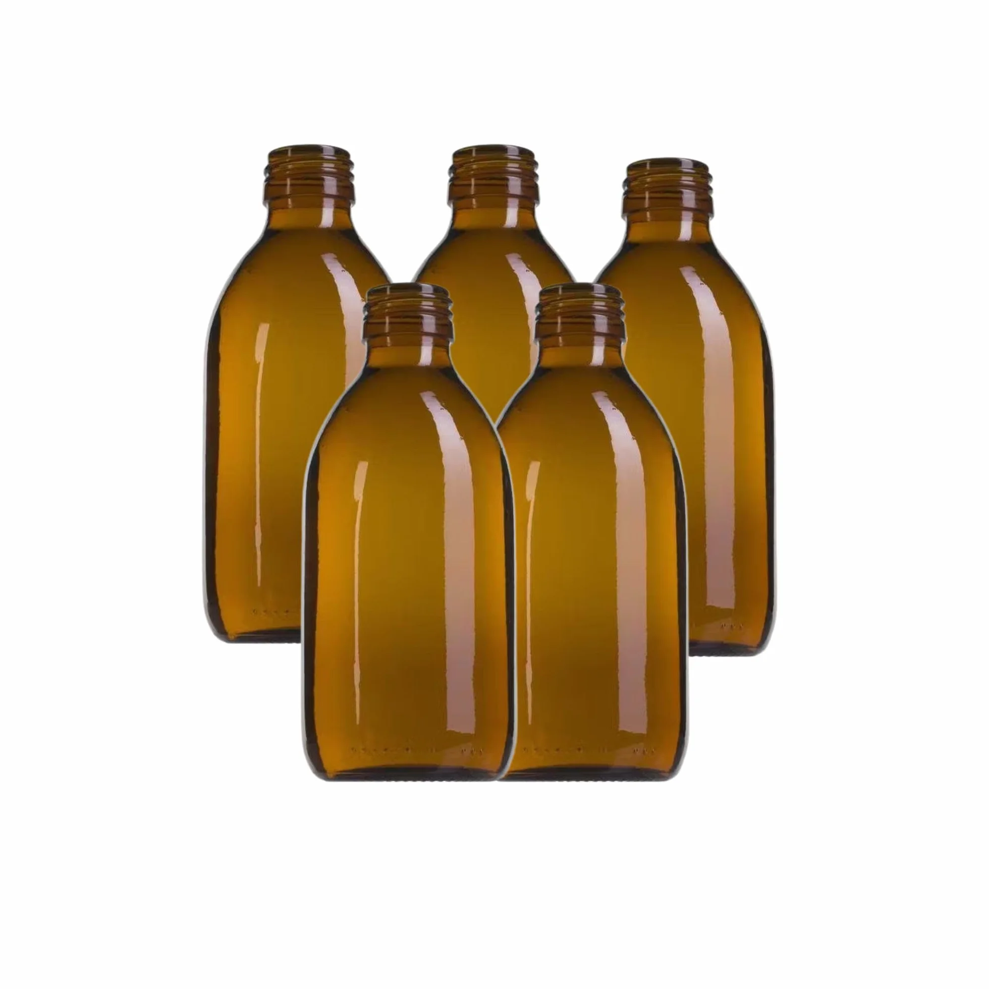 Butelka ze szkła bursztynowego 250 ml | Hermetyczne pojemniki do przechowywania płynnych, bezpiecznych i wysokiej jakości produktów