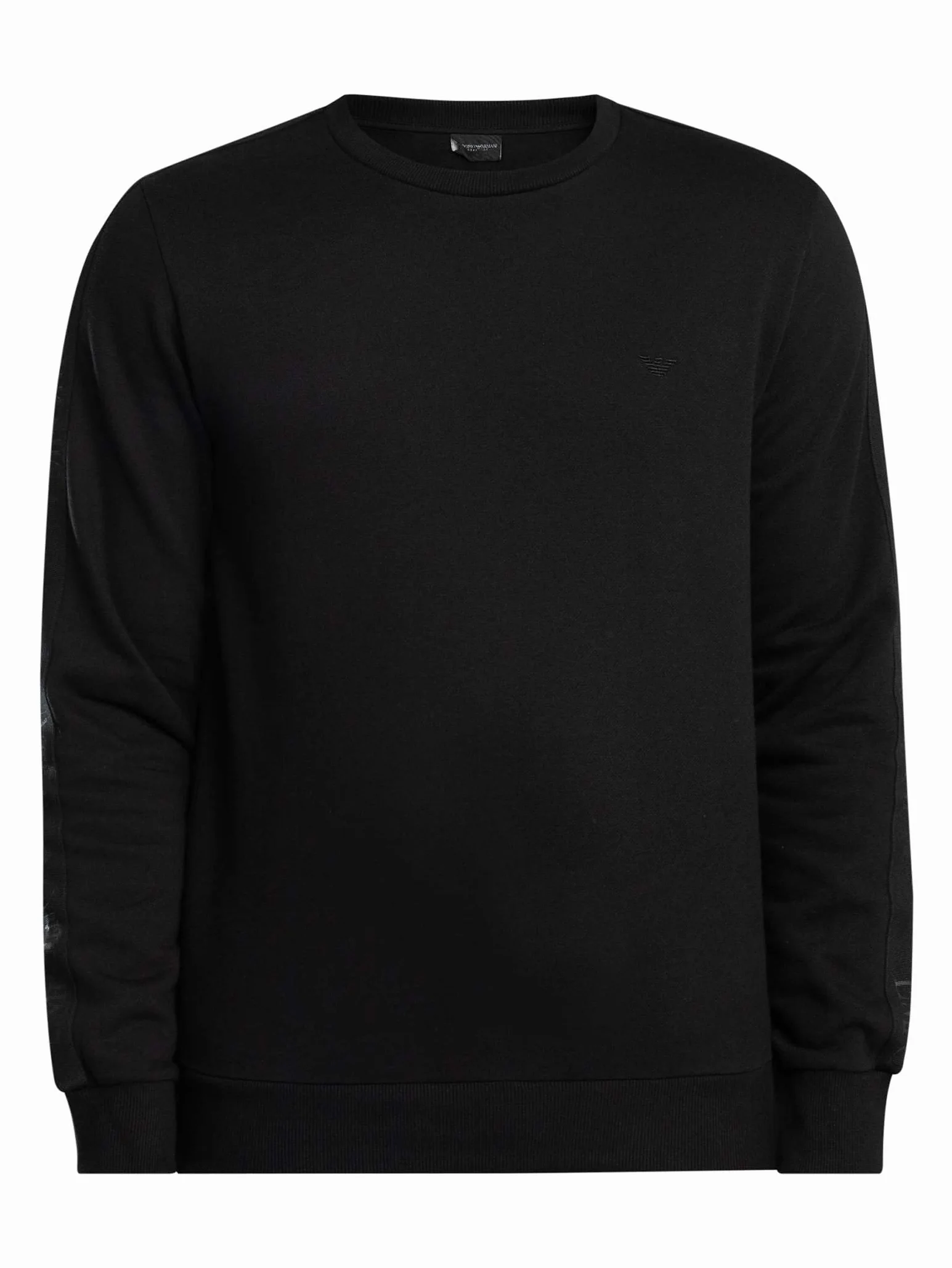 EMPORIO ARMANI Męski dres typu basic frotte, czarny, rozmiar M, Czarny, M