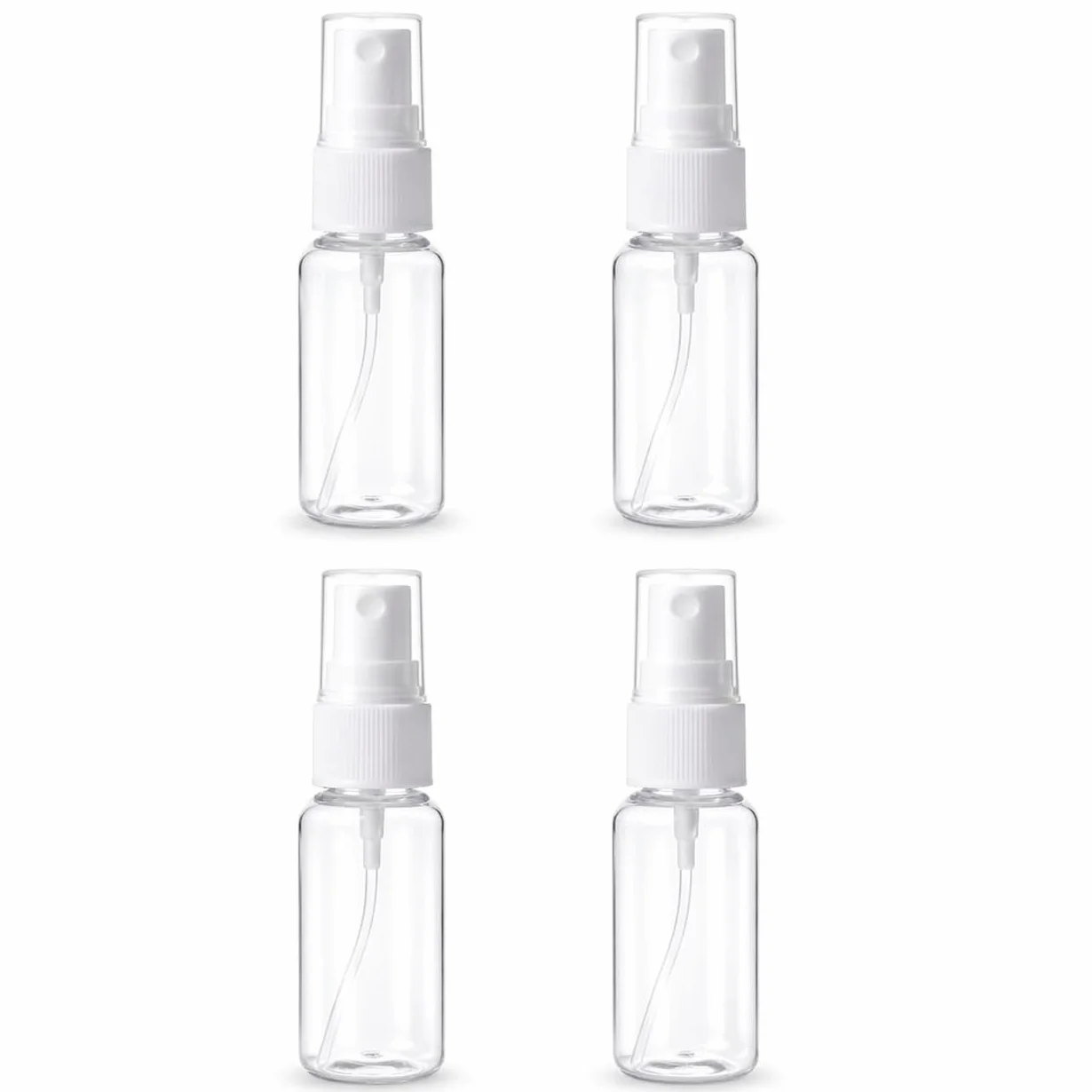Butelka w sprayu podróżna, 20 ml x 4, przezroczysta, mini spryskiwacz, szczelna, do perfum alkoholu, wody i olejów