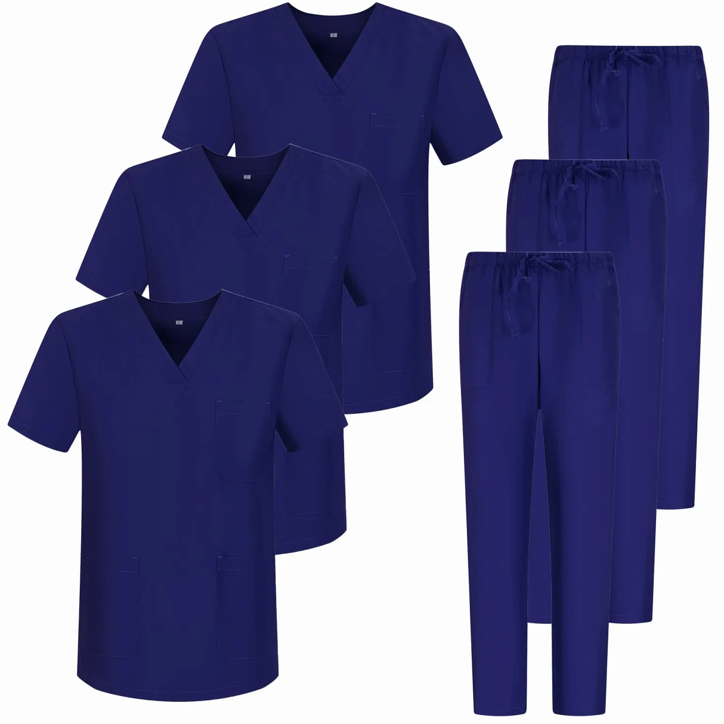 MISEMIYA - Opakowanie * 3 zestawy - Uniform sanitarny unisex MEDICAL SANITARY UNIFORMS SANITARY SETS 3-817-8312