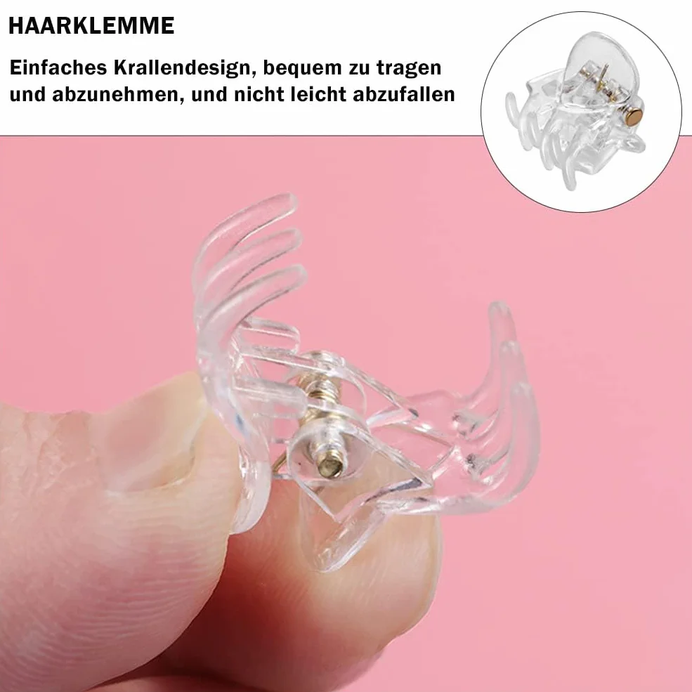 Małe spinki do włosów, 30 sztuk, z tworzywa sztucznego, małe spinki do włosów, 1,5 cm, ozdoba do włosów dla dziewcząt i kobiet, na co dzień, na imprezę, Boże Narodzenie, festiwal