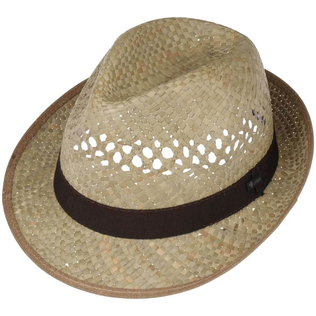 LIPODO Classic Trilby kapelusz slomkowy Wyprodukowano we Wloszech Unisex Caly rok