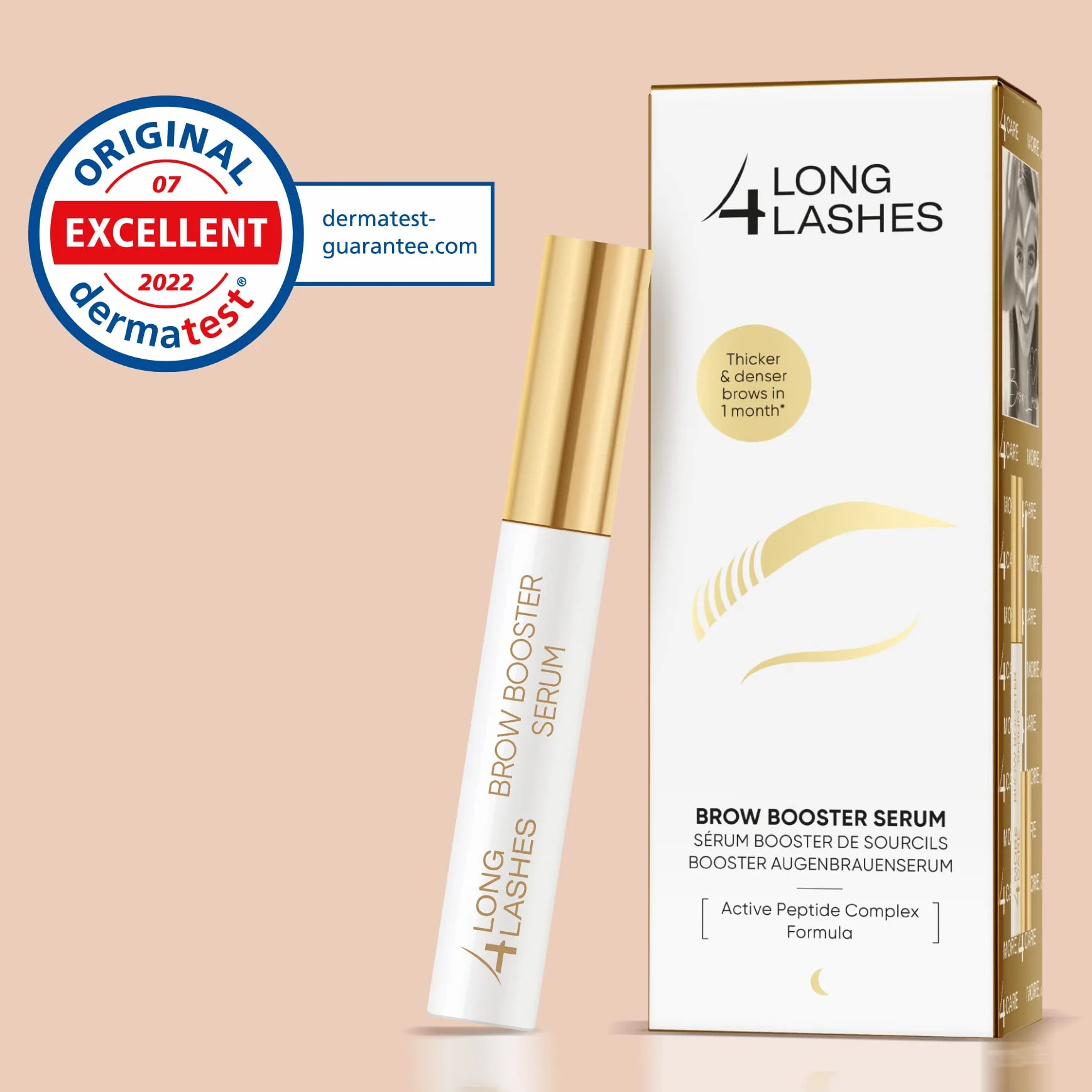 Long4Lashes Booster serum do brwi marki Oceanic | wegańskie serum do brwi – 3 ml (1 opakowanie)