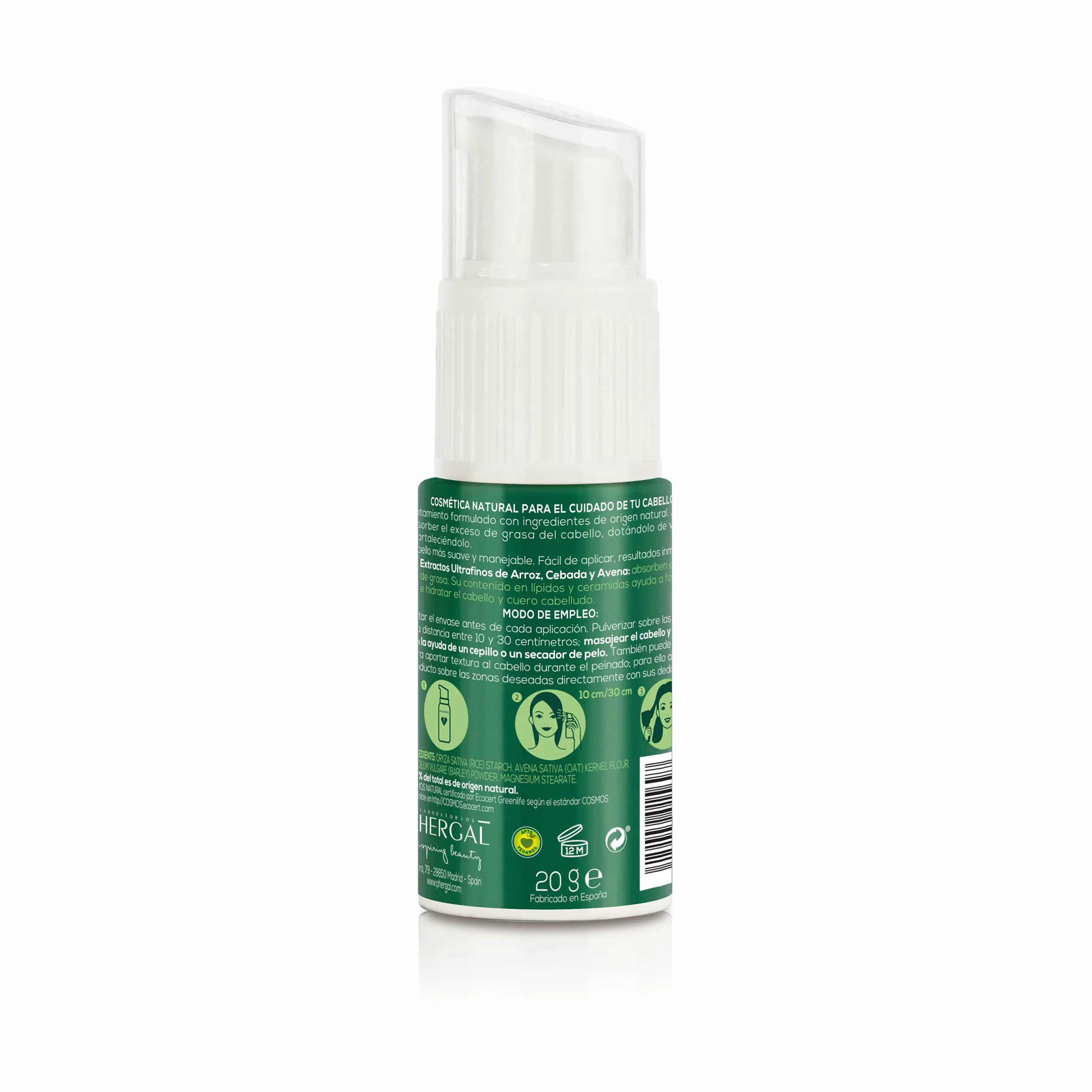 Naturtint suche szampon, pomaga wchłaniać nadmiar tłuszczu włosów, objętości i siły, płynniejsze włosy do zarządzania, 100% naturalnych składników - 20 gr