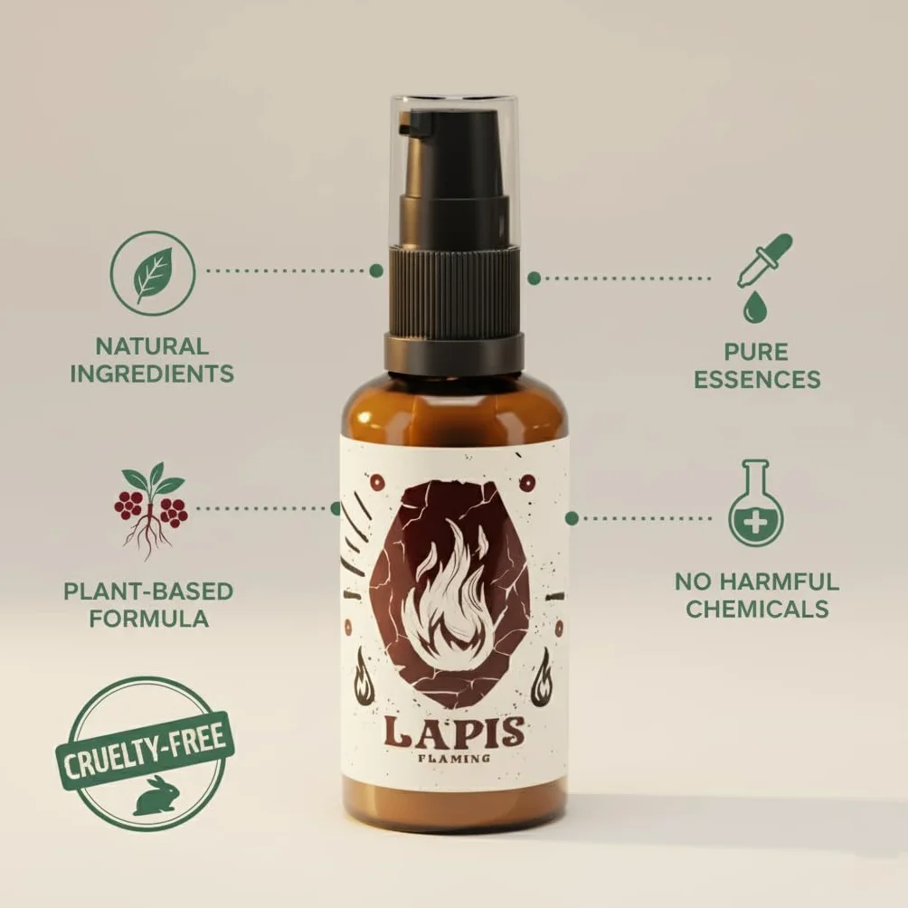 Lapis Flaming Beard Shaper balsam do brody 50 ml, stylizacja i pielęgnacja męskiej brody z olejem z awokado, masłem shea i woskiem pszczelim, naturalny wygląd