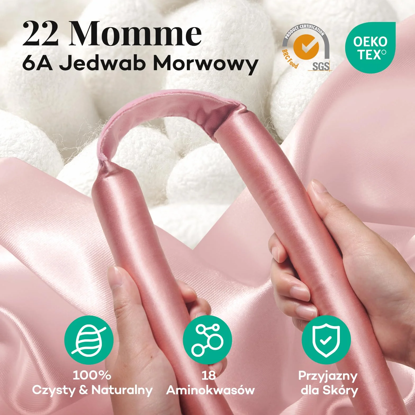 Umisleep Heatless lokówka do włosów, jedwabna ochrona włosów, Heatless Curls z zestawem loków, 99 cm, do samodzielnego wykonania, do długich włosów, antypoślizgowe loki, różowa
