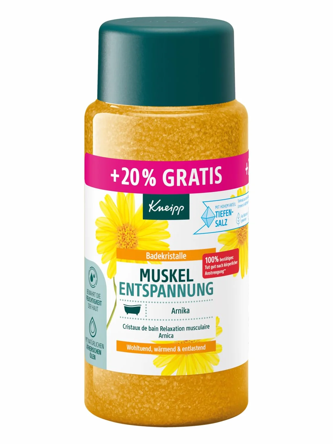 Kneipp Muskel Entspannung Sól do Kąpieli, 720 g