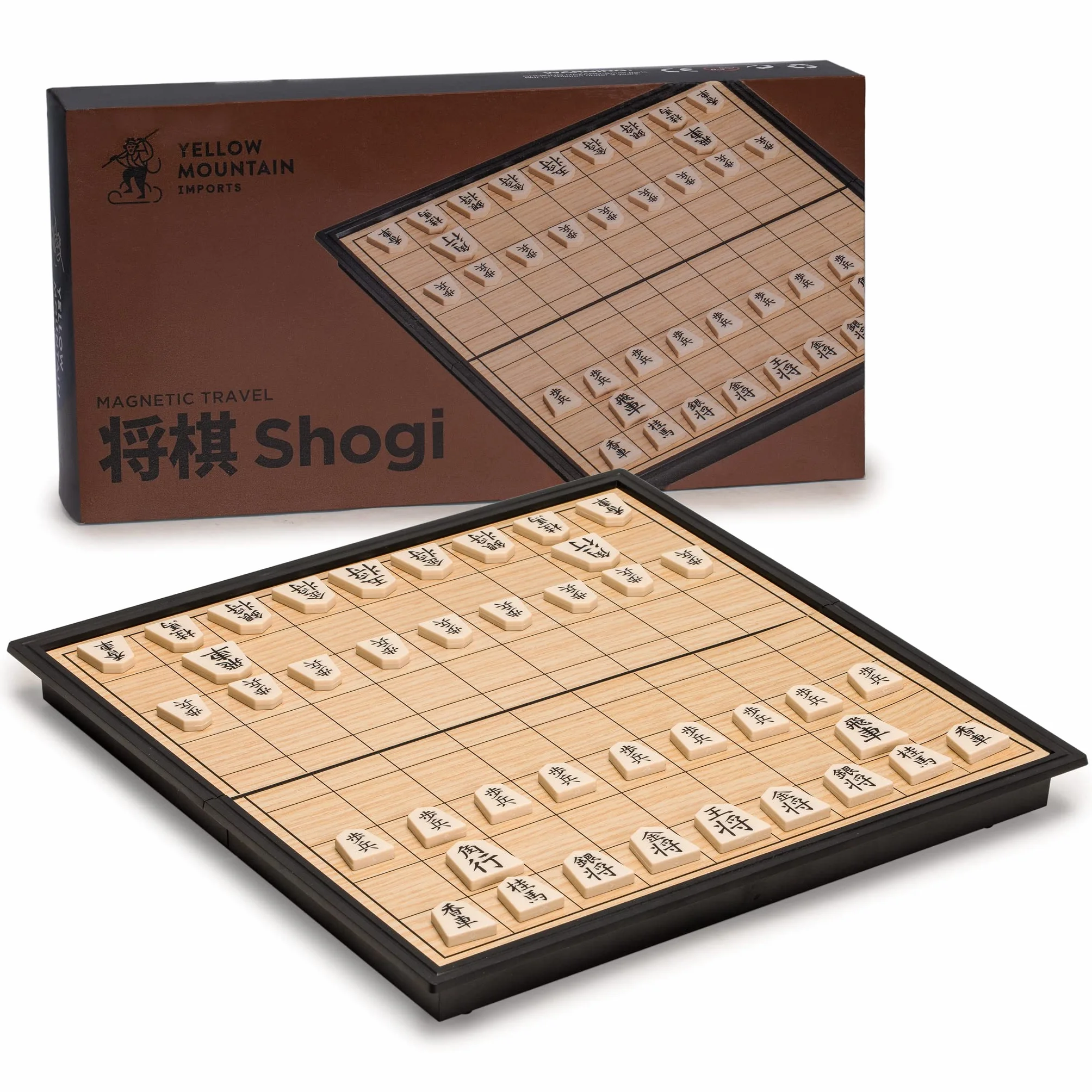 Yellow Mountain Imports Shogi Japońskie Szachy Magnetyczny Zestaw Podróżny - 25 cm