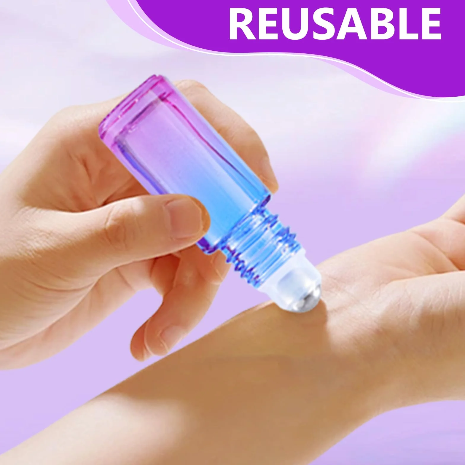 Roll On szklane butelki na olejki eteryczne, 25 sztuk, 5 ml, wielokolorowe, szklane butelki z kulkami ze stali nierdzewnej i akcesoriami, rolka do olejków eterycznych, perfum