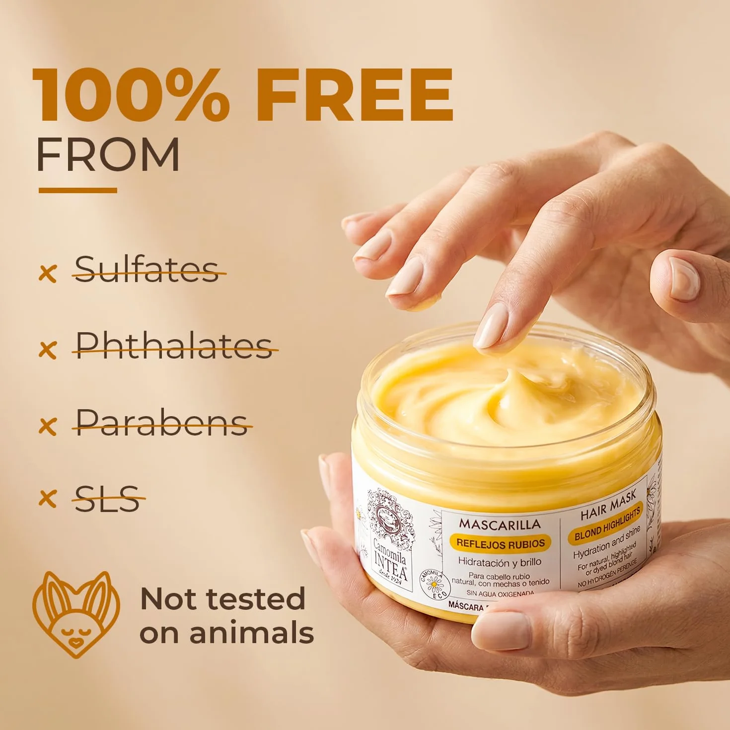 Chamomile Intea - Blonde Highlights Mask - Nawilża i odżywia blond włosy - 250 ml