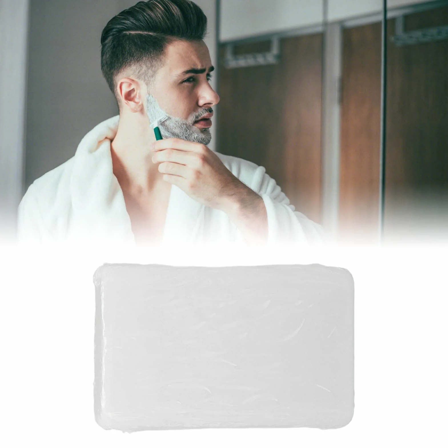After Shave Alum Block, Alaun Post Shave Alaun Block After Shave Alaun Block Home Travel Tragbare Männer Hautberuhigender Post Shave Stein für Jeden Nassrasierer