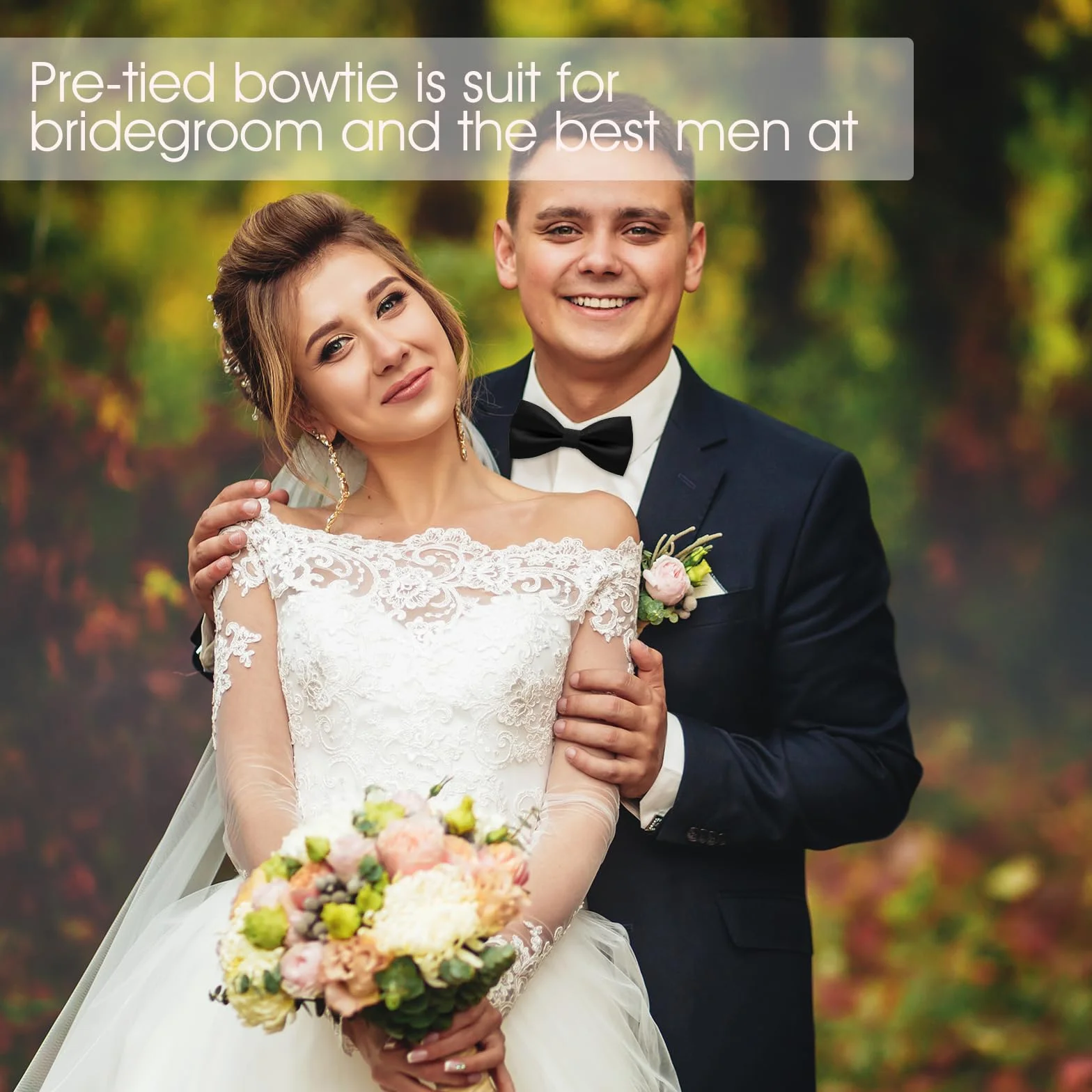 Muszka w stylu Pre Tie klasyczna męska muszka na formalne przyjęcia weselne, solidna muszka do smokingu w stylu vintage, dla dorosłych i dzieci