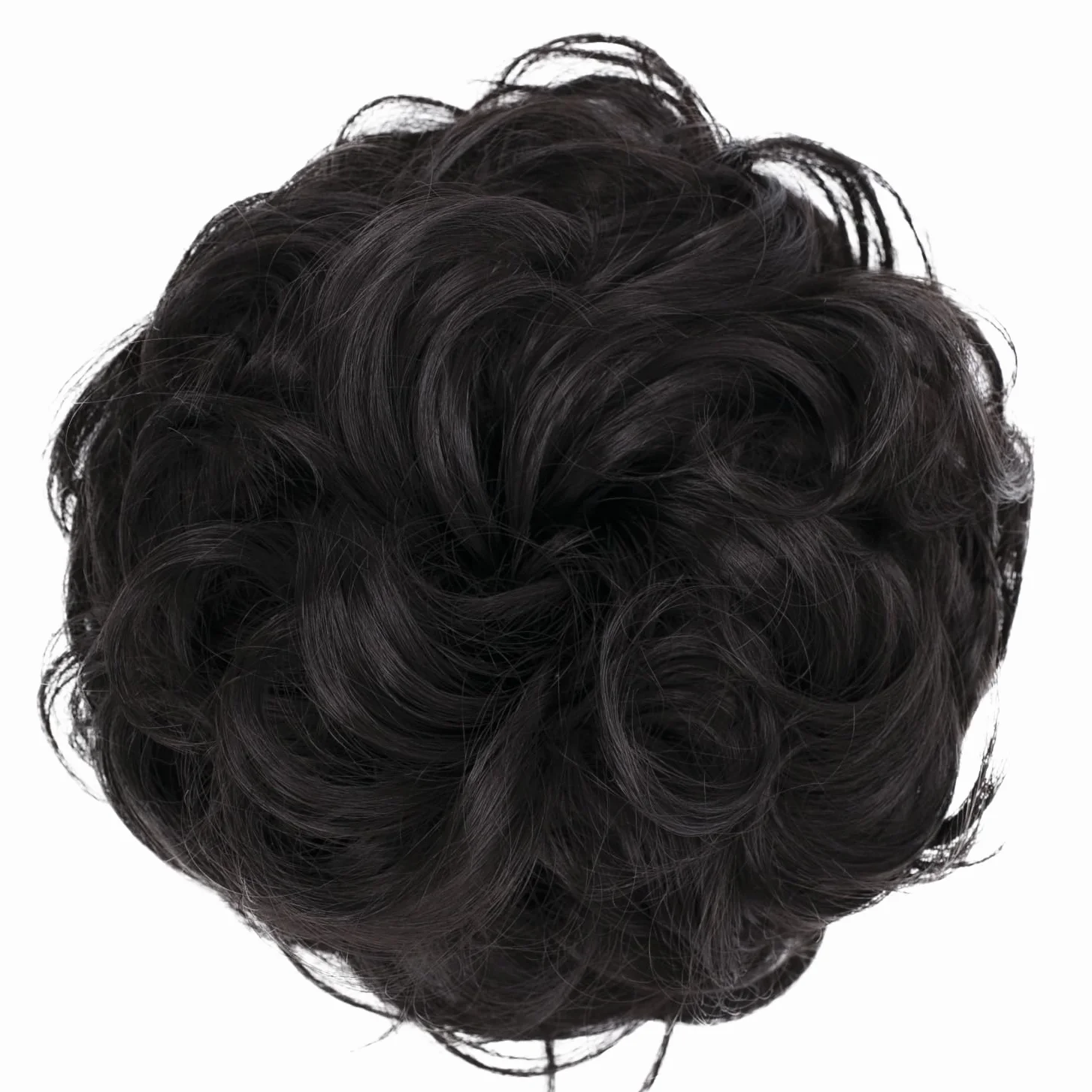 CAISHA XL Scrunchie Przedłużanie Włosów Gumki Do Włosów Kok Ciemny Czekoladowy Brąz
