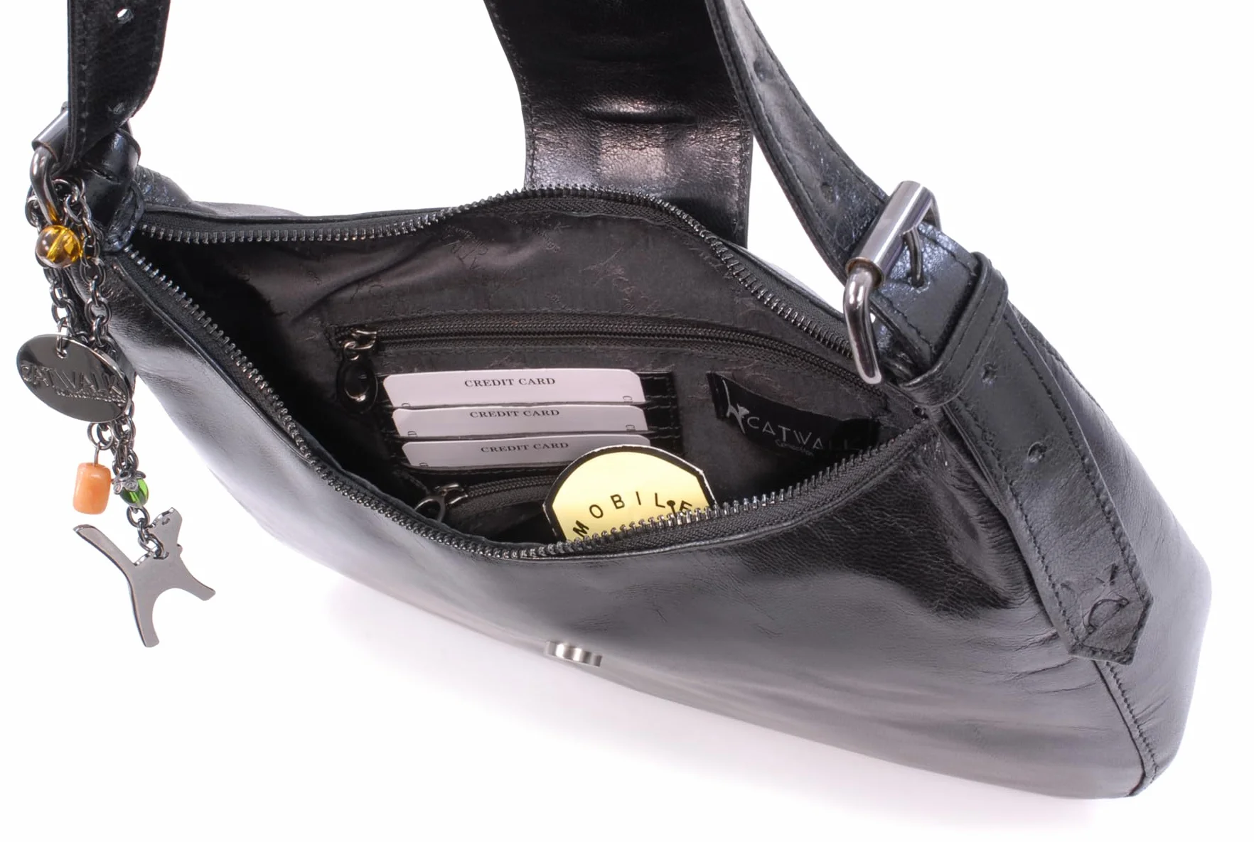 Catwalk Collection Handbags - Skórzana Torba na Ramię dla Kobiet - Średnia Torba Typu Tote - Torebka z Wieloma Przegródkami - Harlie