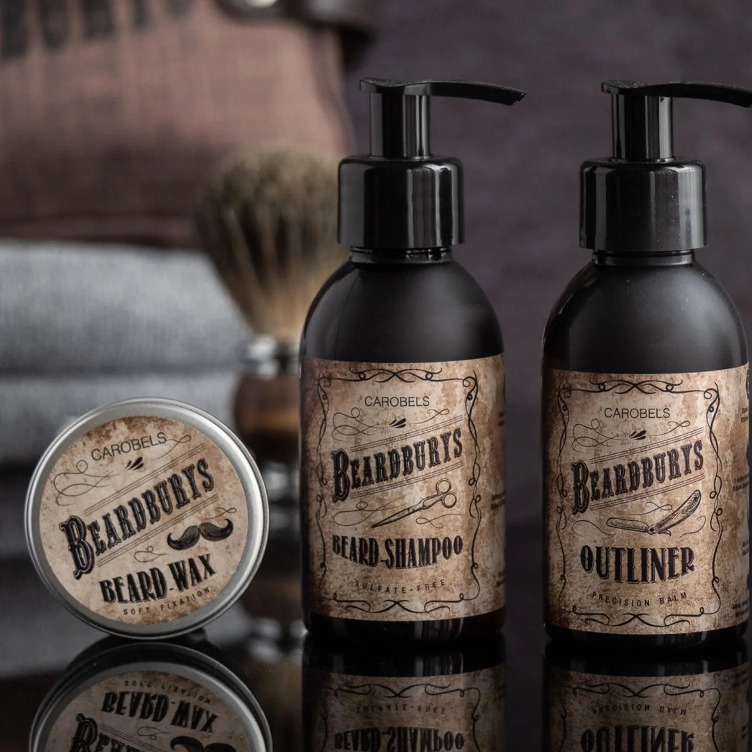 Beardburys Miękki wosk utrwalający do brody i wąsów Naturalne utrwalenie, lekka formuła, łatwa stylizacja, nie zawiera parabenów, odpowiedni do wszystkich rodzajów brody - 50g