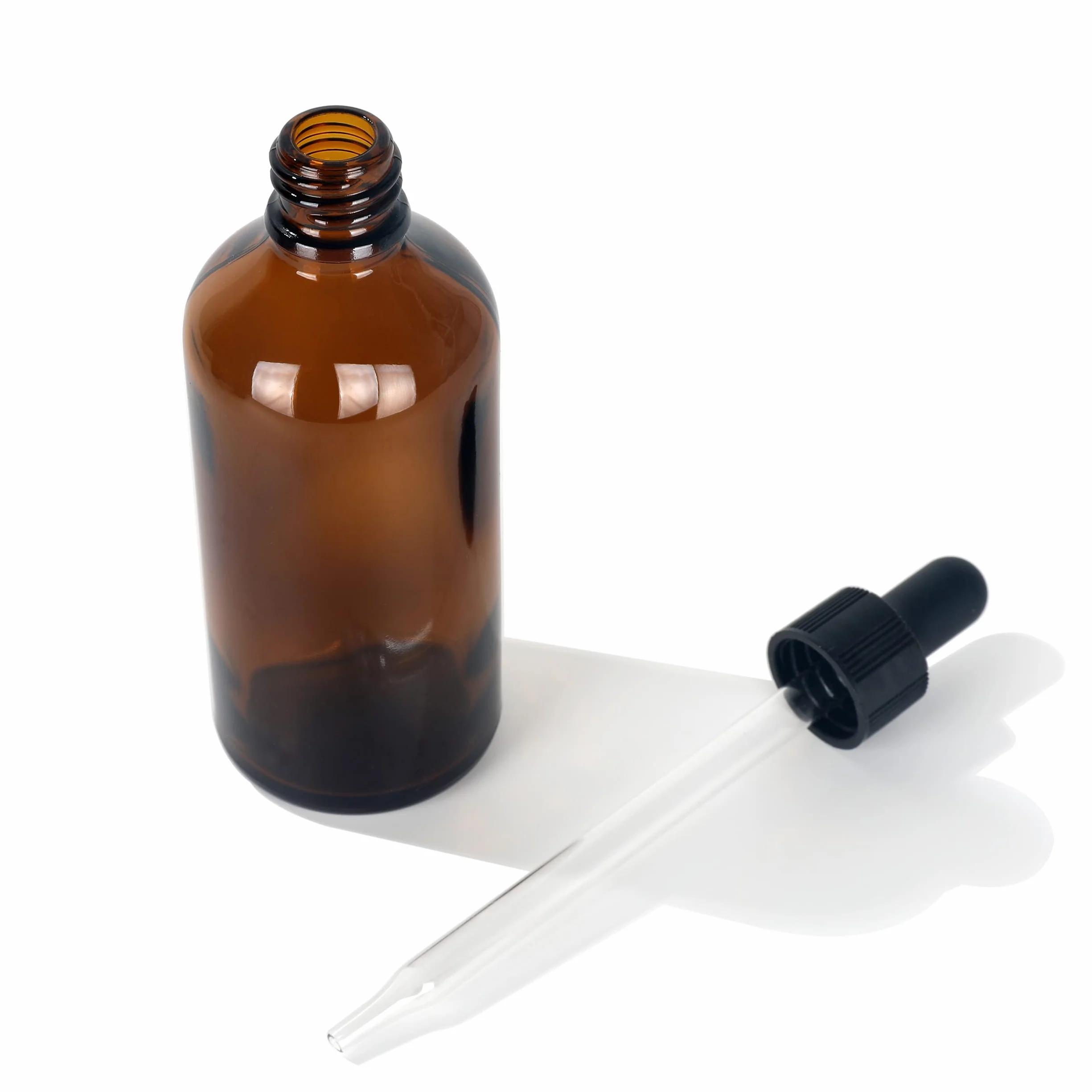 Magic Season Butelki na olejek eteryczny - bursztynowe / 100 ml z zakraplaczem / 2 szt