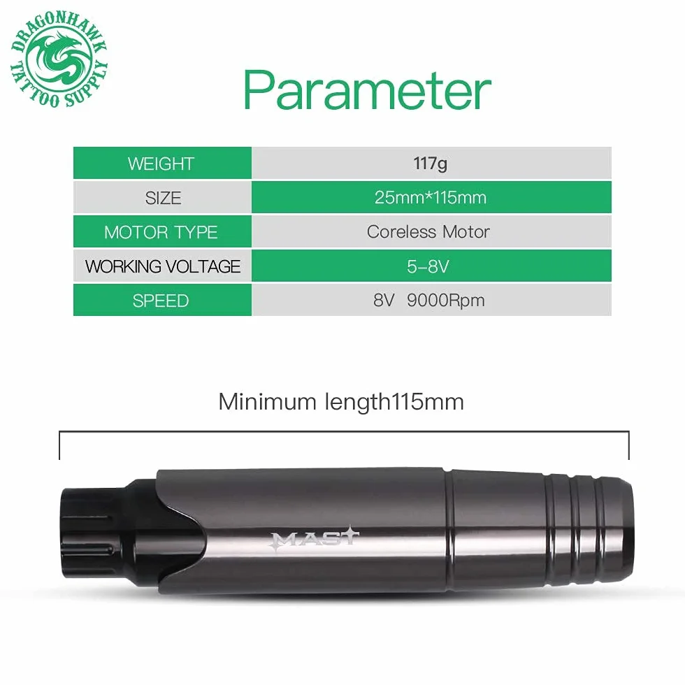 Extreme Tattoo Mast P10 Microblading Pen Machine Pen Style Makijaż permanentny do brwi do ust eyeliner (różowy)