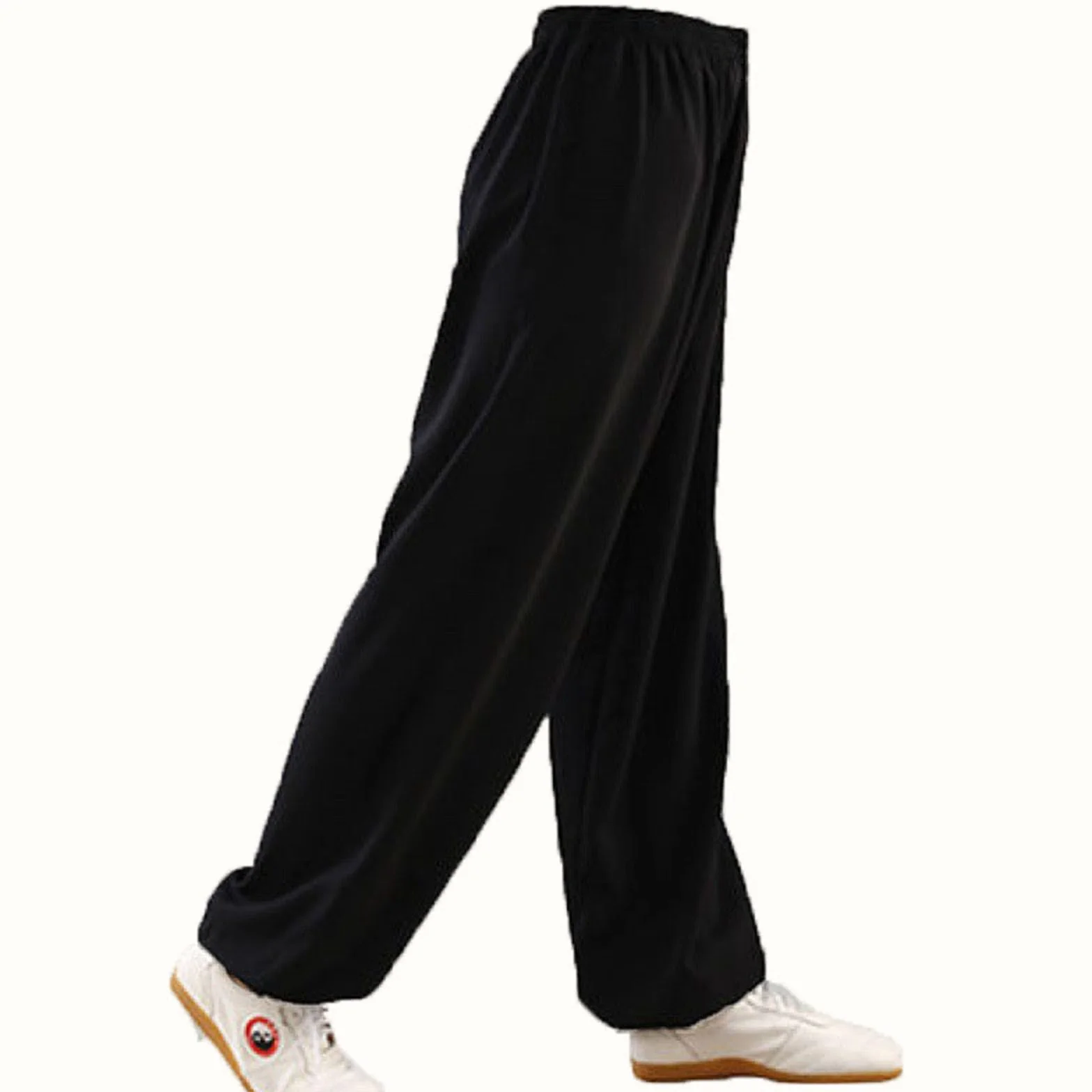 Spodnie Tai Chi mężczyźni bawełna i len latarnie do treningu sztuki walki spodnie Tai Chi praktyka odzież Tai Chi Yogi spodnie wygodne spodnie rekreacyjne