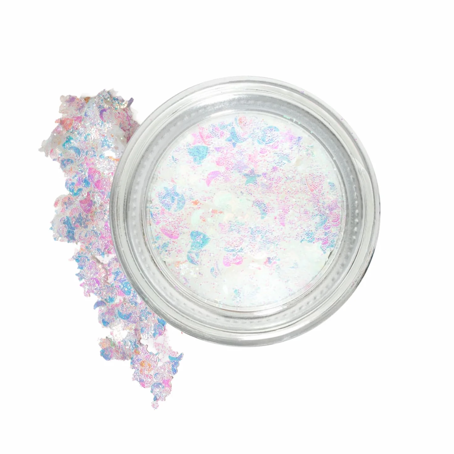 EVERYBODY LONDON Glitter Pot Brokat w Żelu do Twarzy i Ciała Opalizujący Efekt Makijaż festiwalowy wieczorowy Brokat holograficzny