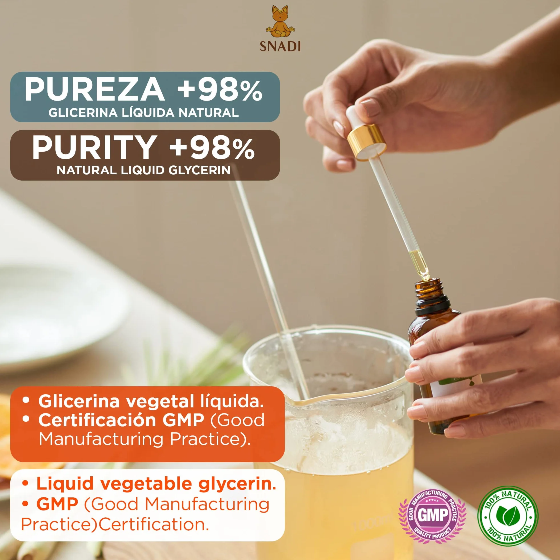 500 ml - Gliceryna (USP), Czystość +98% (Gliceryna Roślinna). Skóra glicerynowa, włosy, dłonie. Naturalna gliceryna.