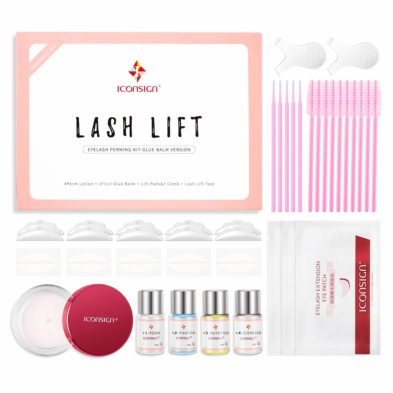 2025 Ulepszony Kit Lash Lift, półtrwałe rzęsy Perm, jakość salonu