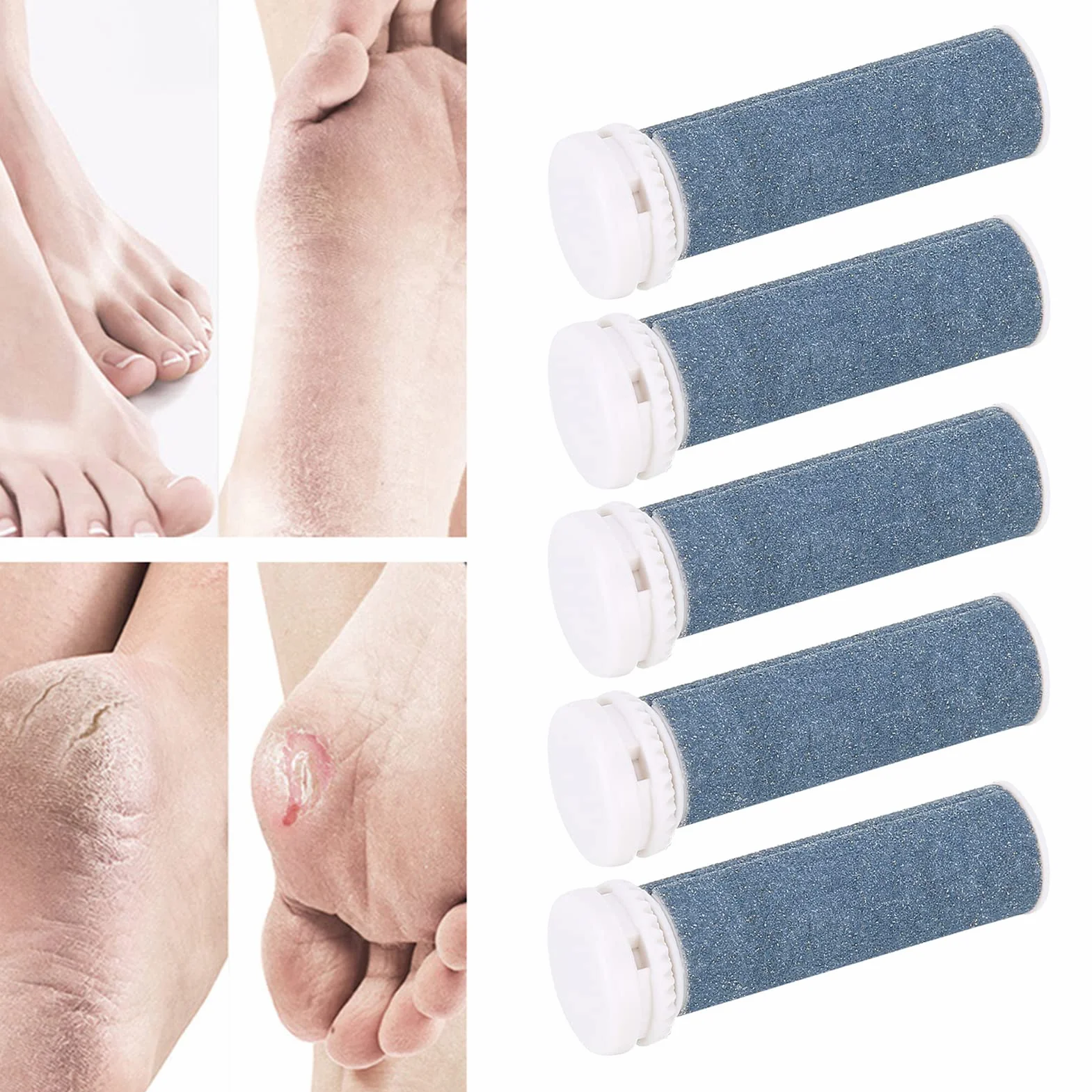 Micropedi Refill Rol 5 szt. E tra Grube Rolki Wymienne środek do Usuwania Twardych Skórek Wkłady do Pielęgnacji Stóp